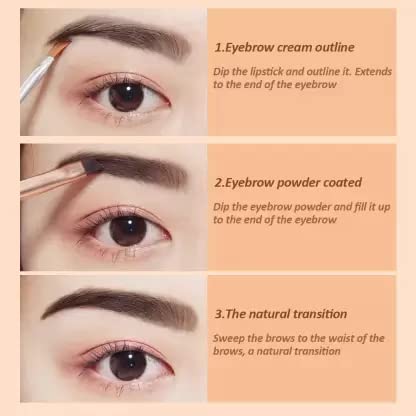 Professional 3-in-1 Eyebrow Palette - Waterproof Eyebrow Powder, Pencil & Brush Set for Perfect Brows - Ideal for Daily Makeup, Salon Use & Travel Essentials