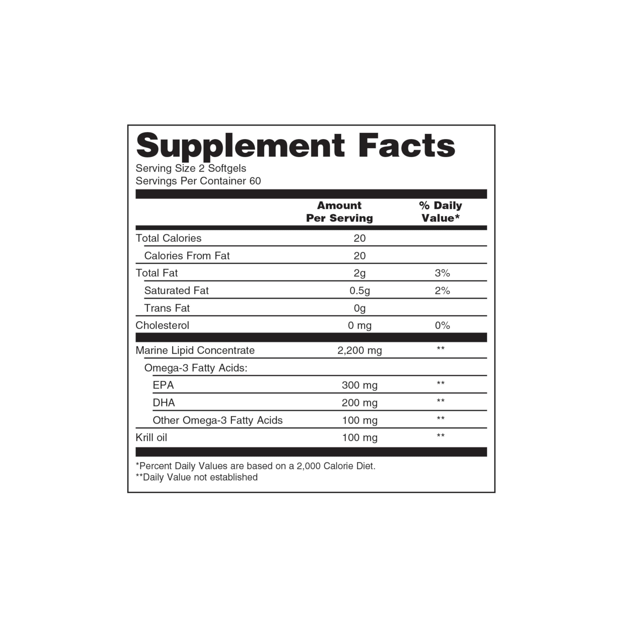 Premium Marine Omega-3 Supplement with Krill Oil - 1200mg DHA & EPA per Serving (120 Softgels) - Supports Heart, Brain & Joint Health - Ideal for Active Lifestyles & Wellness Routines