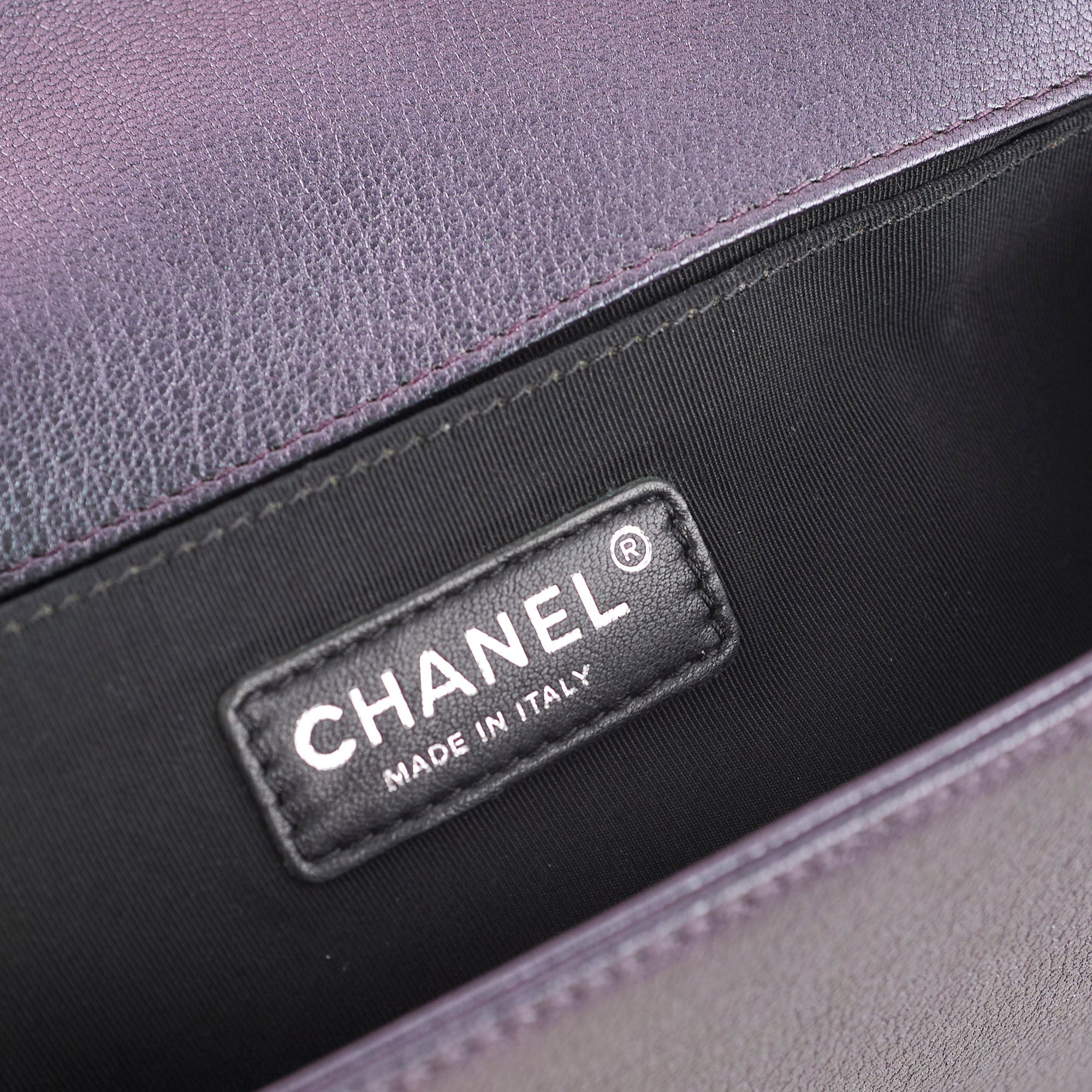 Chanel Old Mermaid Medium Boy Iridescent Leather Shoulder Bag - Luxury Designer Handbag for Women, Perfect for Evening Parties & Special Occasions