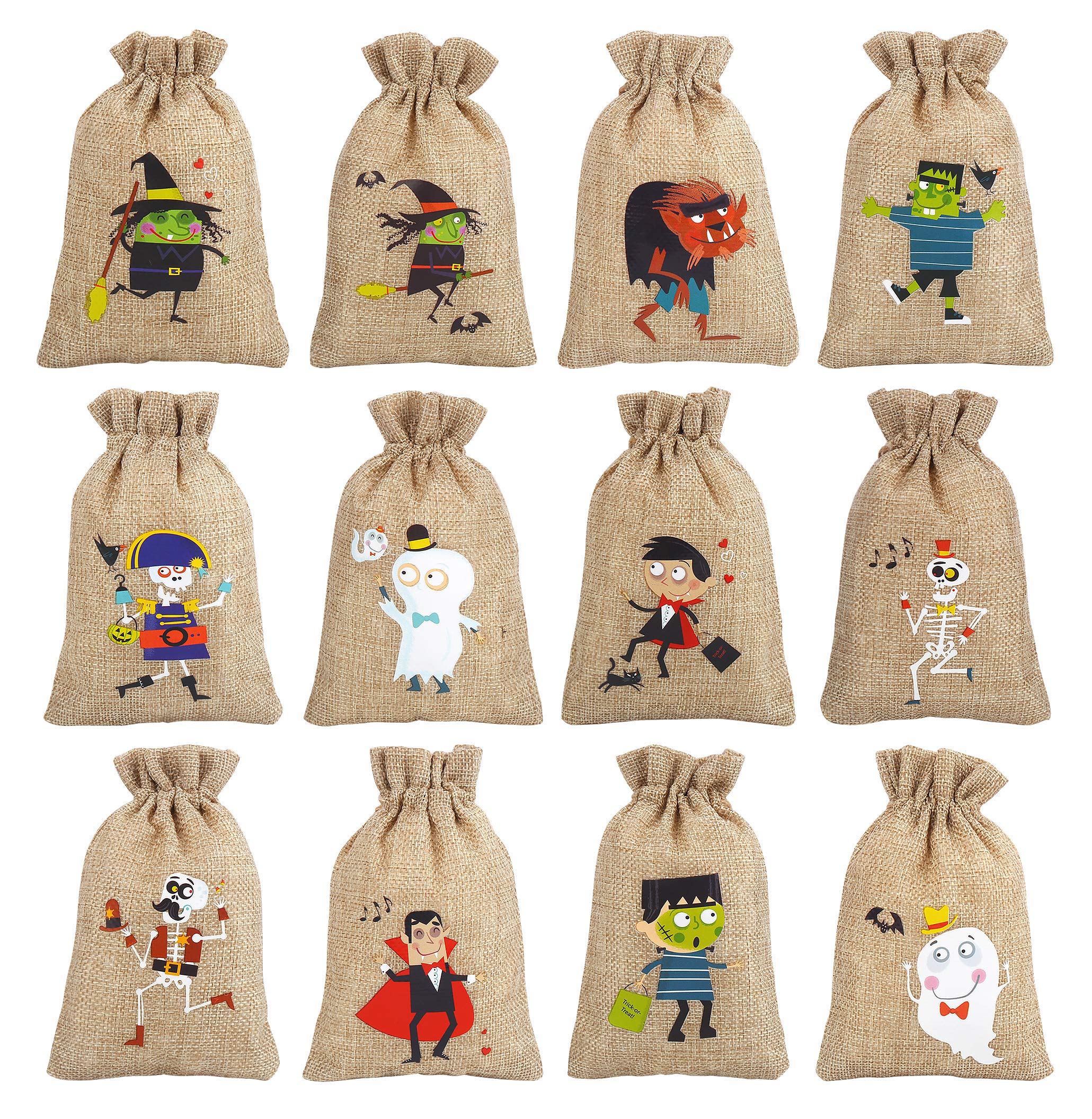 36-Piece Burlap Halloween Party Favor Bags - 4