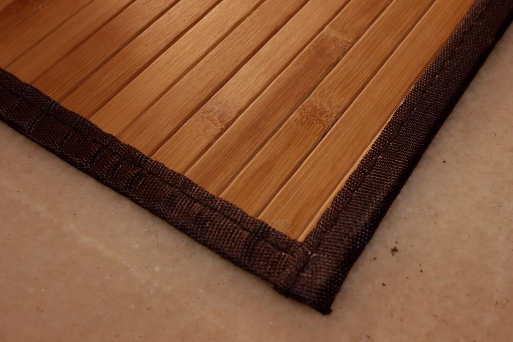 Eco-Friendly Bamboo Placemats & Table Runner Set - Natural Brown for Dining Table Decor | Perfect for Dinner Parties, Home Decor, and Holiday Gatherings
