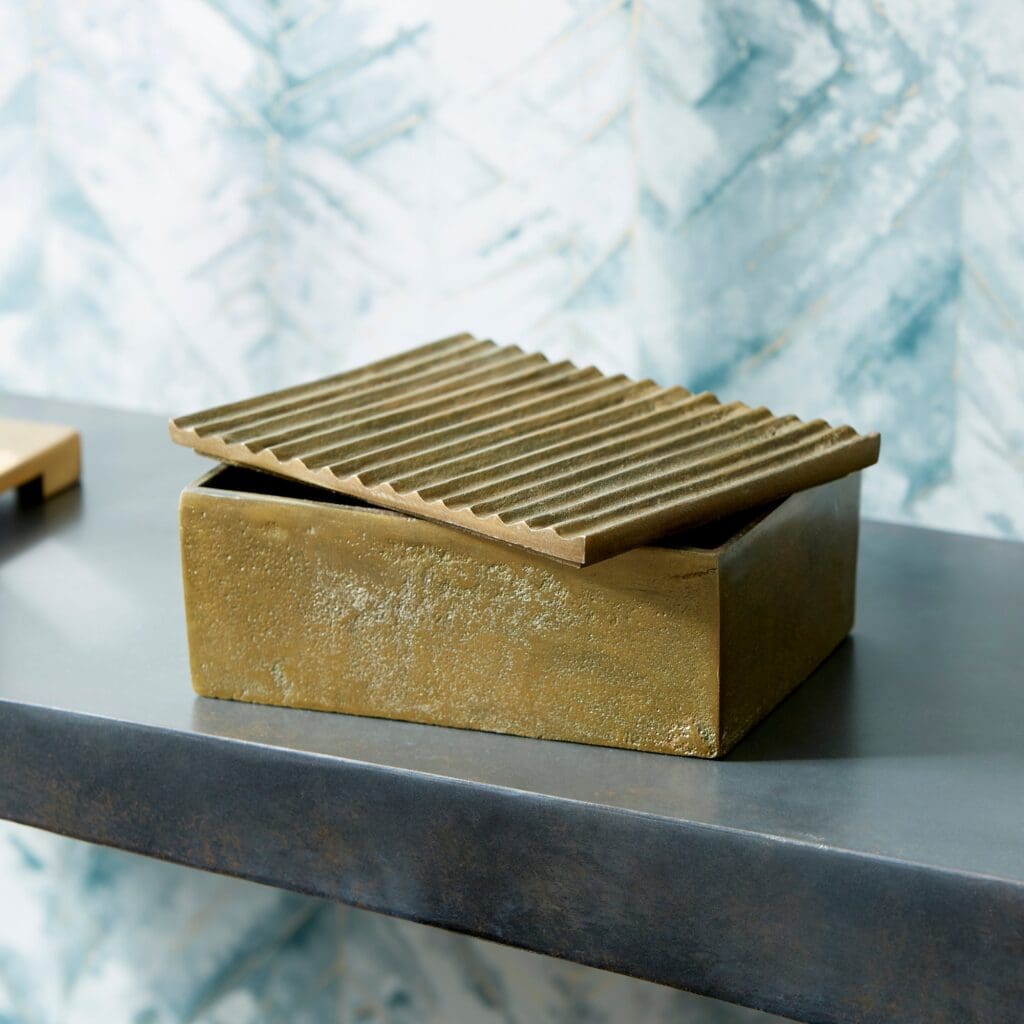 Cyan Design 09737 Small Antique Brass Bullion Container - Perfect for Jewelry Storage, Coin Collection & Home Decor