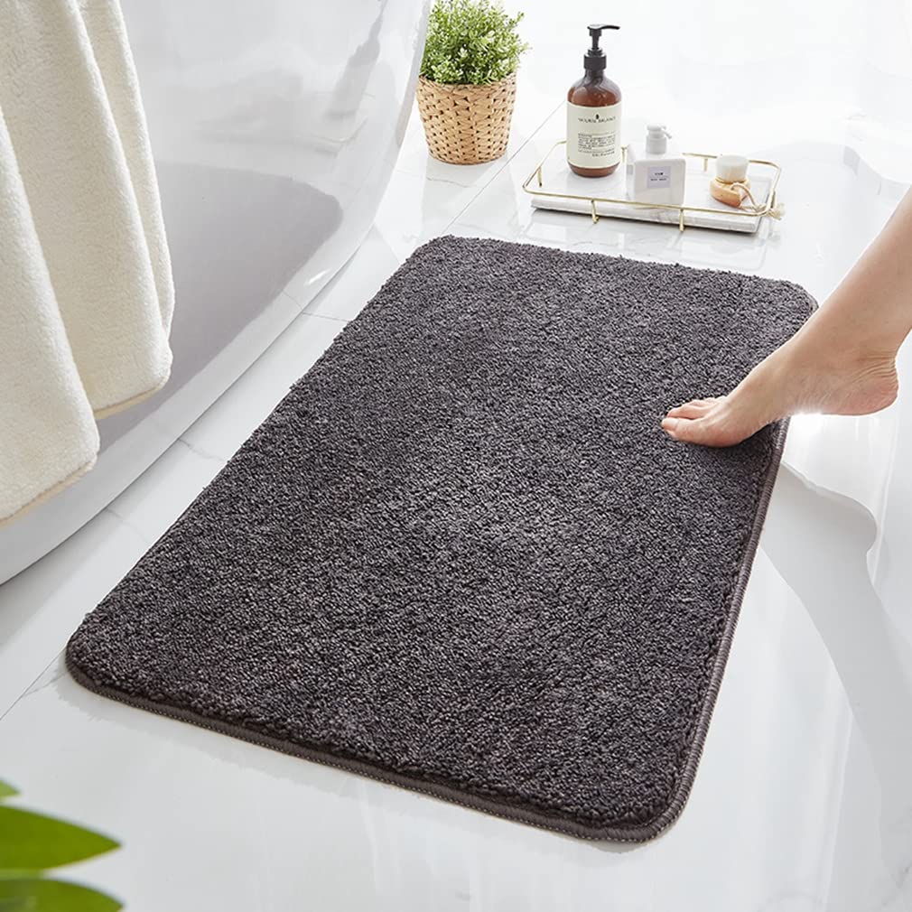 Premium Shaggy Bathroom Rugs - Ultra Absorbent Microfiber Bath Mat for Tub & Shower, Soft Fluffy Non-Slip Runner - Perfect for Bathroom, Bedroom, Living Room & Indoor/Outdoor Use - 24