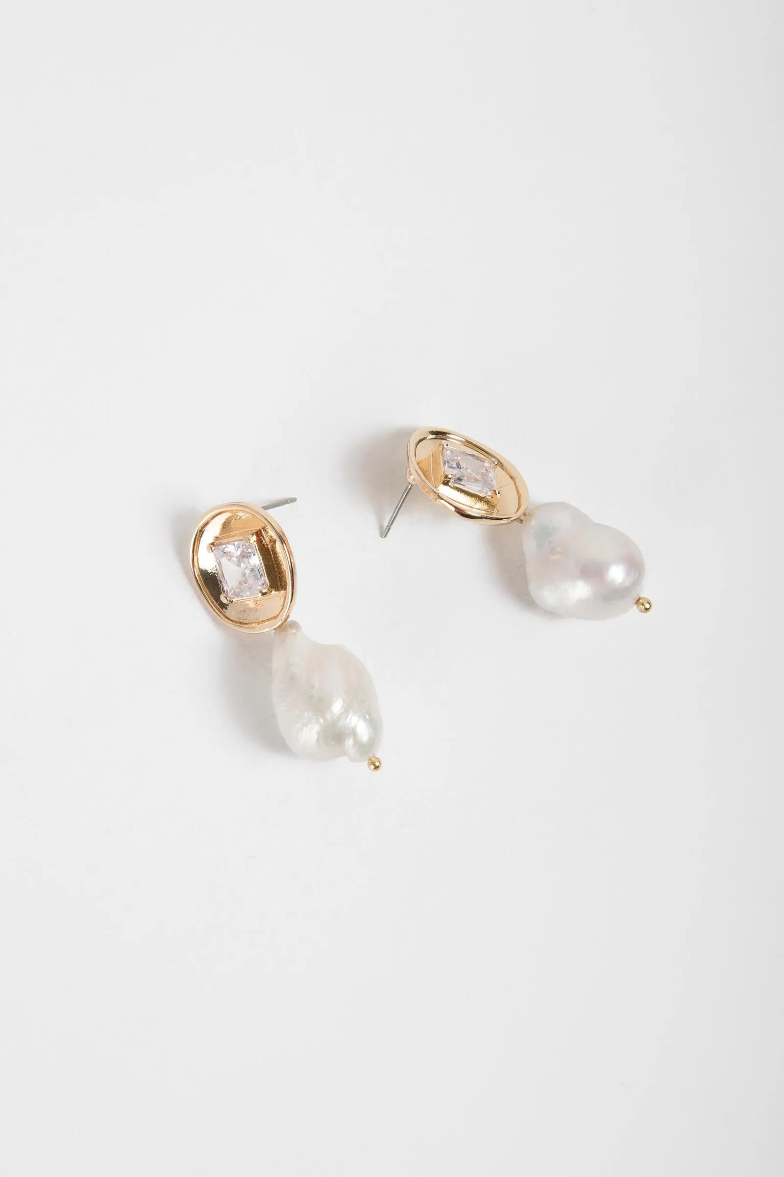 14K Gold Pearl Drop Earrings for Women - Elegant Dangle Jewelry for Weddings, Parties & Special Occasions