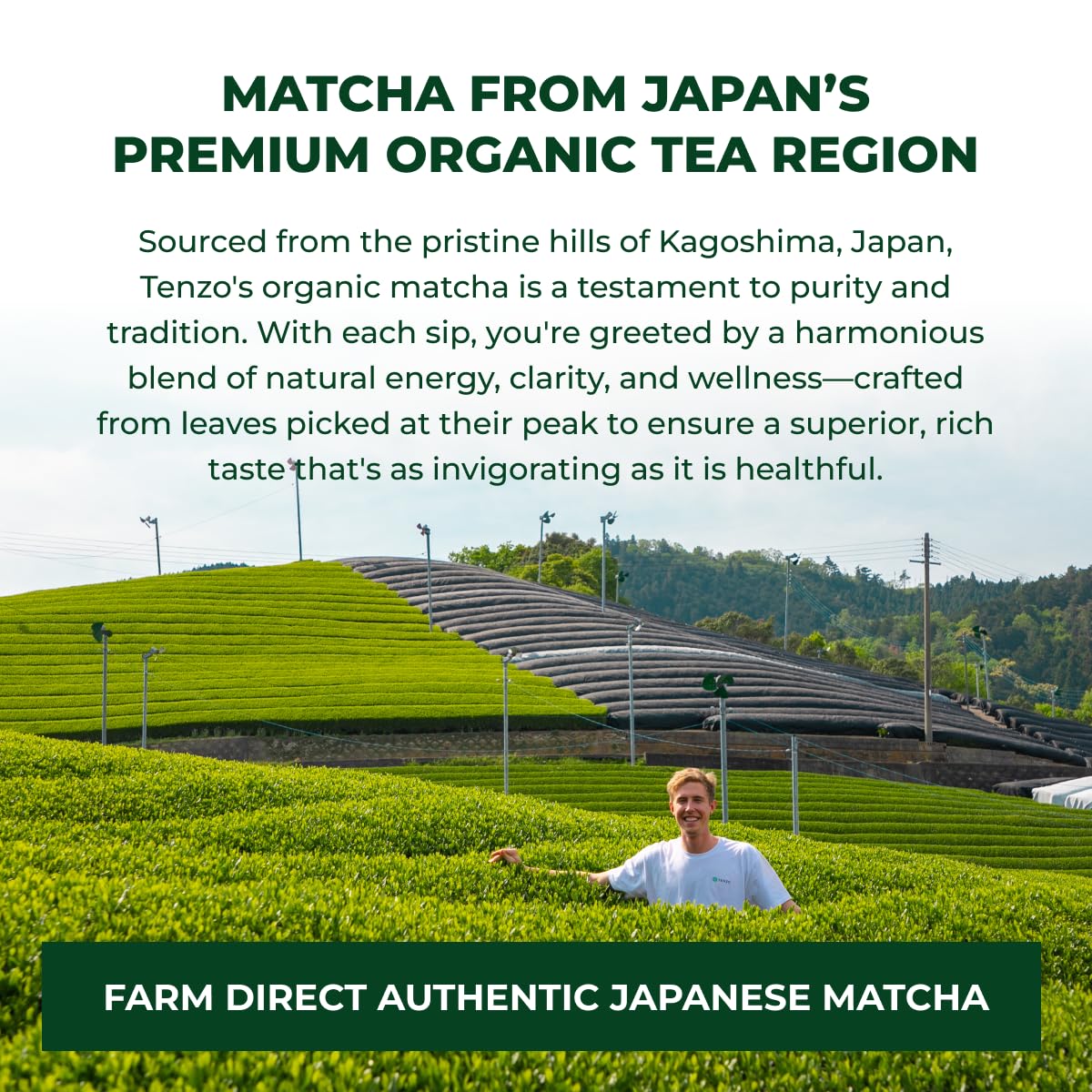 **Organic Tenzo Matcha Green Tea Powder - USDA Certified Premium Grade Japanese Matcha for Lattes & Smoothies - Authentic Ceremonial Matcha Tea (1.06 oz) - Perfect for Energy Boosts, Baking & Healthy Drinks**