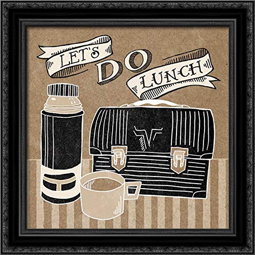 Canvas Art in a Black Ornate Wood Frame