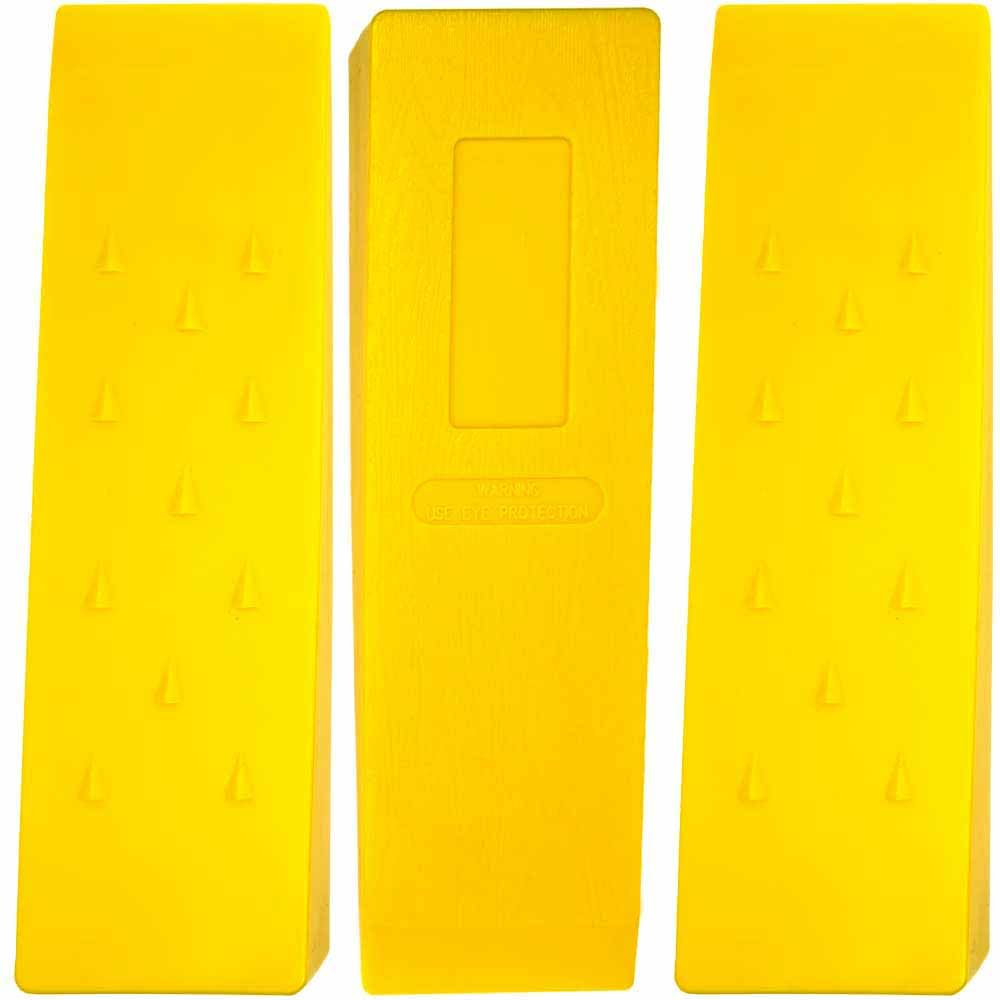 10 Inch ABS Plastic Tree Felling Wedge 3 Pack - Durable Logging Bucking & Falling Tool for Outdoor Use, Ideal for Firewood Cutting and Forest Maintenance