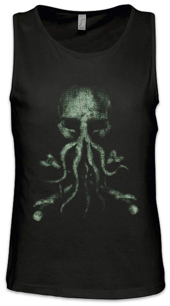 Urban Backwoods Great Old One Bones Men's Tank Top - Workout Shirt for Gym & Streetwear | Vintage Horror Style Muscle Tee for Fitness & Casual Wear