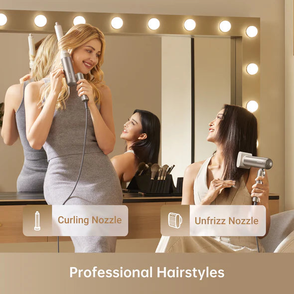 Dreame Pocket Portable Hair Dryer - Compact & Fast Drying for Travel, Gym, Home Use | Lightweight Folding Hair Dryer with Dual Voltage for US & International Use