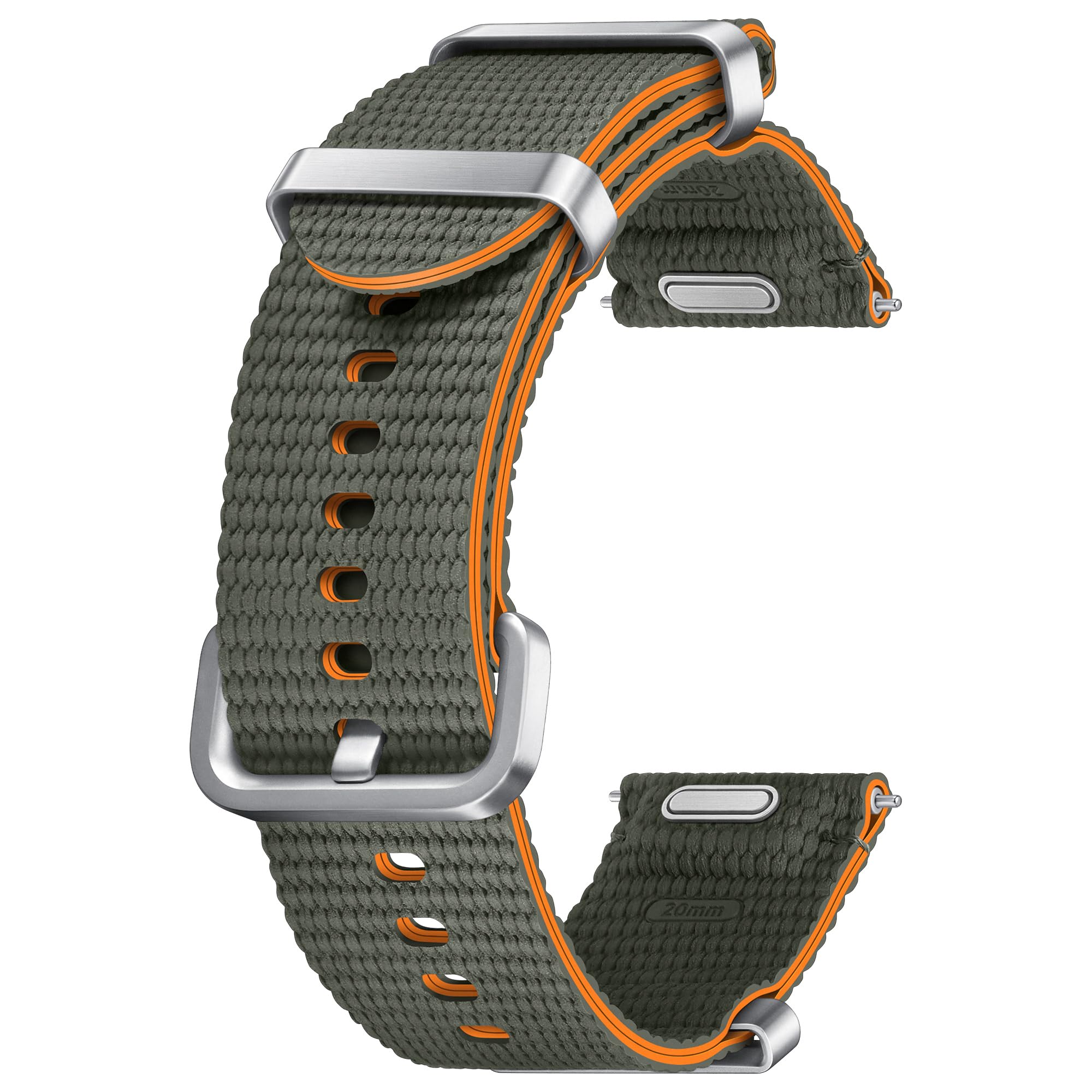 Samsung Galaxy Official Athleisure Band (S/M) - Compatible with Galaxy Watch 7 - Sporty Green Smartwatch Strap for Running, Gym & Everyday Wear