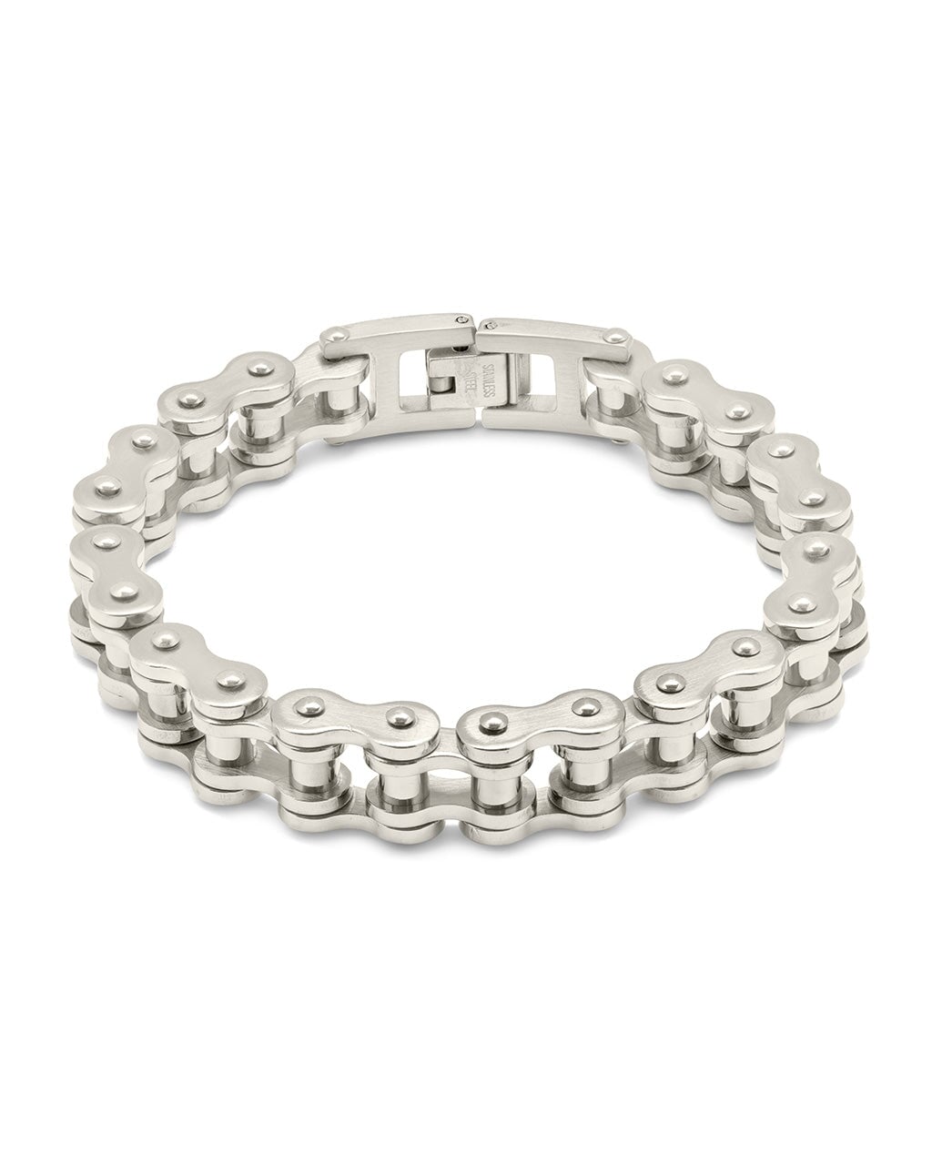Men's Bolt Chain Watch Band Bracelet - Stainless Steel Adjustable Replacement Strap for Smartwatches & Dress Watches | Perfect for Business, Casual & Formal Occasions