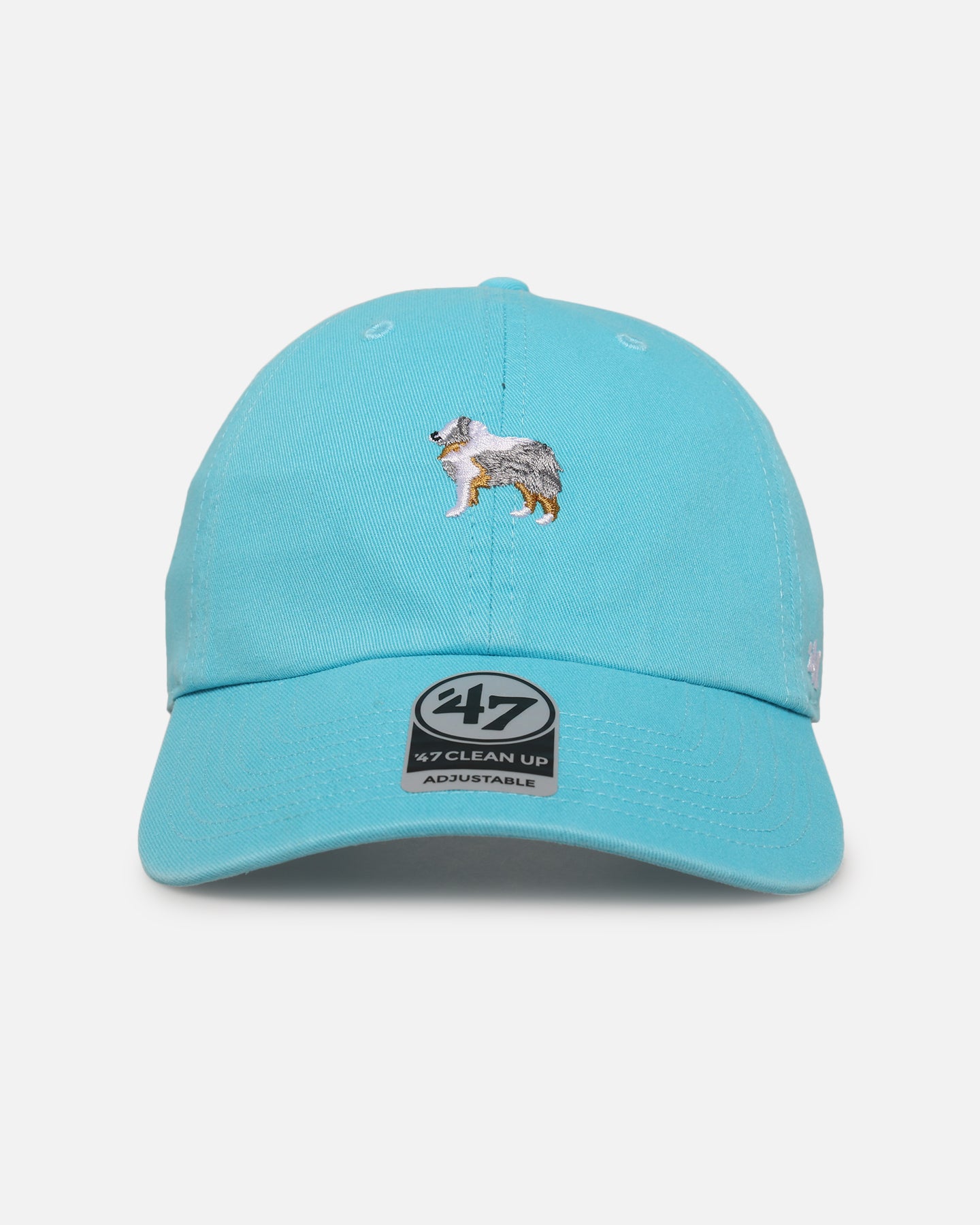 47 Brand Australian Shepherd 'Dog Collection' 47 Clean Up Strapback Blue Hat - Adjustable Snapback Cap for Dog Lovers, Perfect for Outdoor Activities, Hiking and Casual Wear