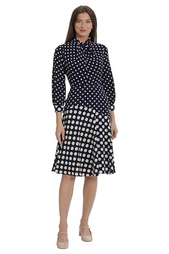 Polka Dot - Navy/Bone