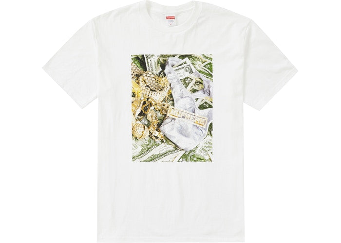 Supreme Bling Tee White - Trendy Graphic T-Shirt for Men & Women | Perfect for Streetwear, Concerts & Casual Outfits