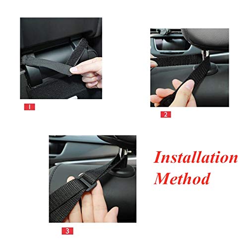 HWZ Car Seat Back Organizer - PU Storage Bag with Multi-Pockets for Road Trips & Travel