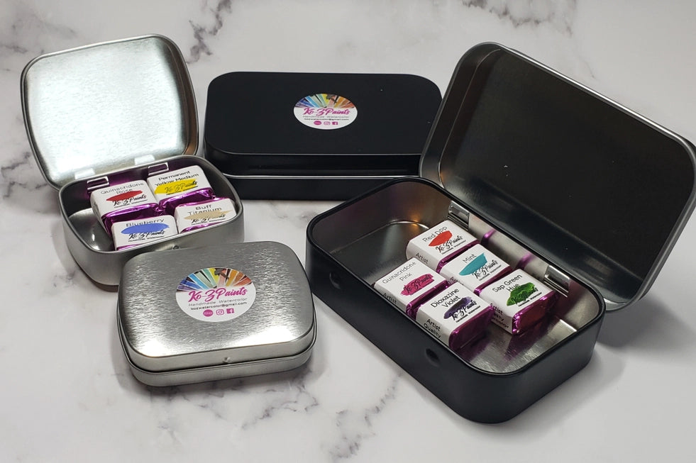 Premium Handmade Watercolor Paint Set - 1/2 Pans for Artists & Beginners - Perfect for Sketching, Painting & DIY Art Projects
