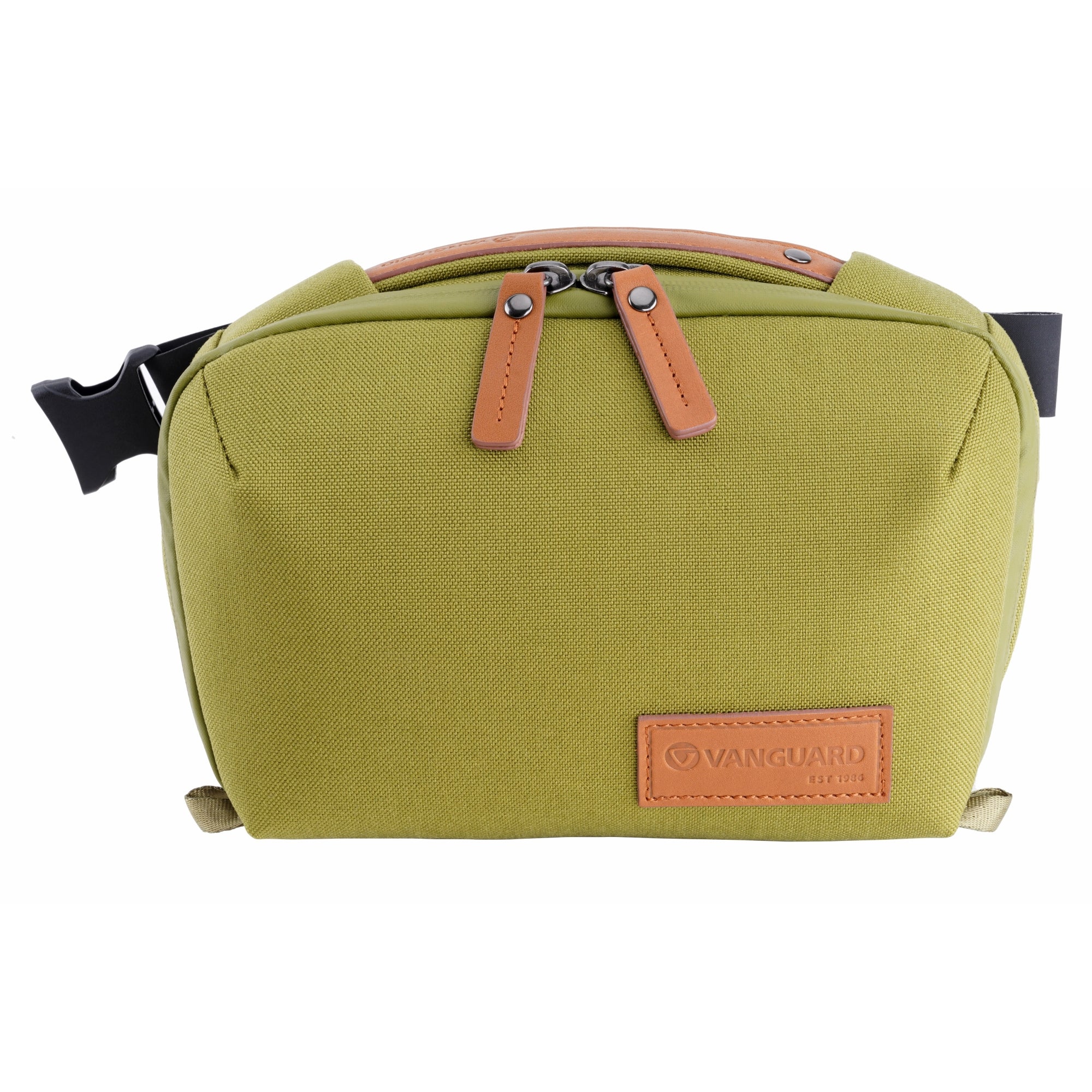 VEO City CB29 GR Crossbody Camera Bag for DSLR & Mirrorless Cameras - Lightweight & Water-Resistant Green Shoulder Bag for Travel, Hiking & Everyday Use