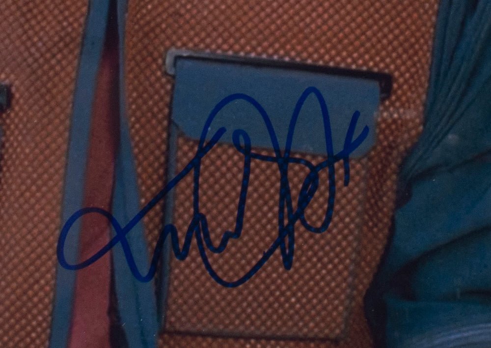 Authentic Michael J. Fox & Christopher Lloyd Signed Framed 16x20 Back to the Future Photo with JSA Certificate - Perfect for Movie Memorabilia Collectors & Home Theater Decor
