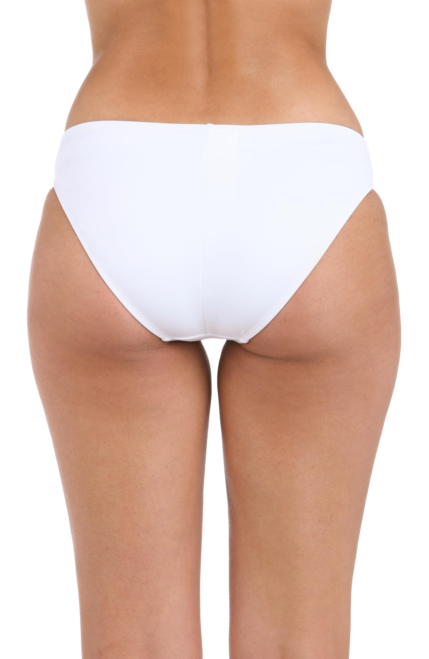 La Blanca Women's Island Goddess Solid Hipster Underwear - Comfortable Cotton Bikini Panties for Everyday Wear, Beach Vacation & Lounge