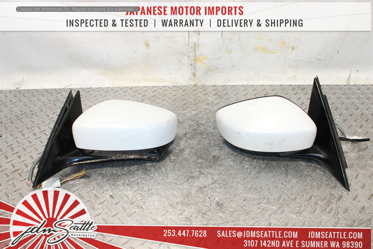 JDM Nissan Skyline V36 350GT Infiniti G37 2007-2014 Side Mirrors with Camera - Replacement Auto Parts for Enhanced Safety & Parking Assistance