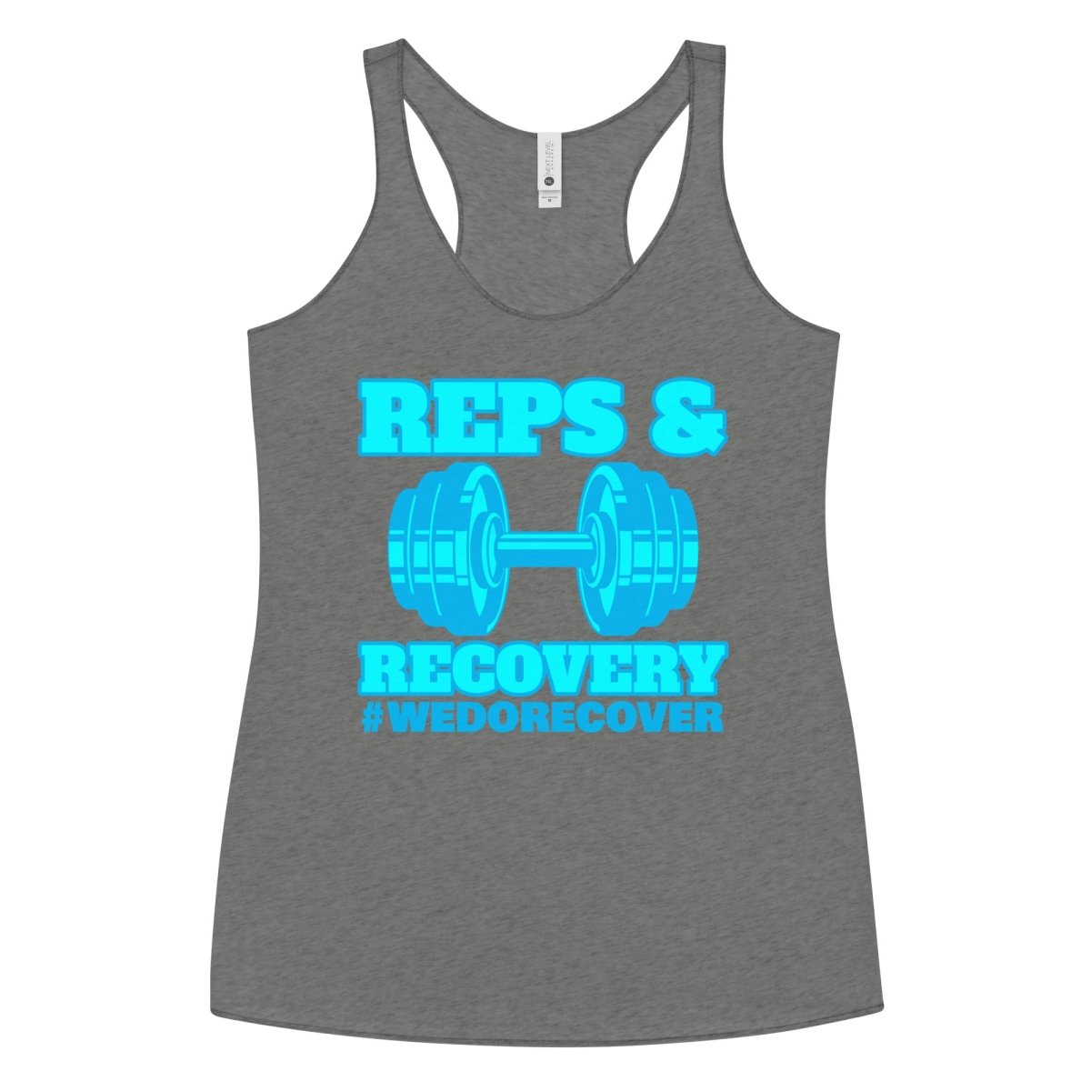 Reps & Recovery Women's Racerback Workout Tank Top - Comfortable Gym & Yoga Apparel for Fitness Training - #WeDoRecover - Perfect for Running, CrossFit & Active Lifestyle