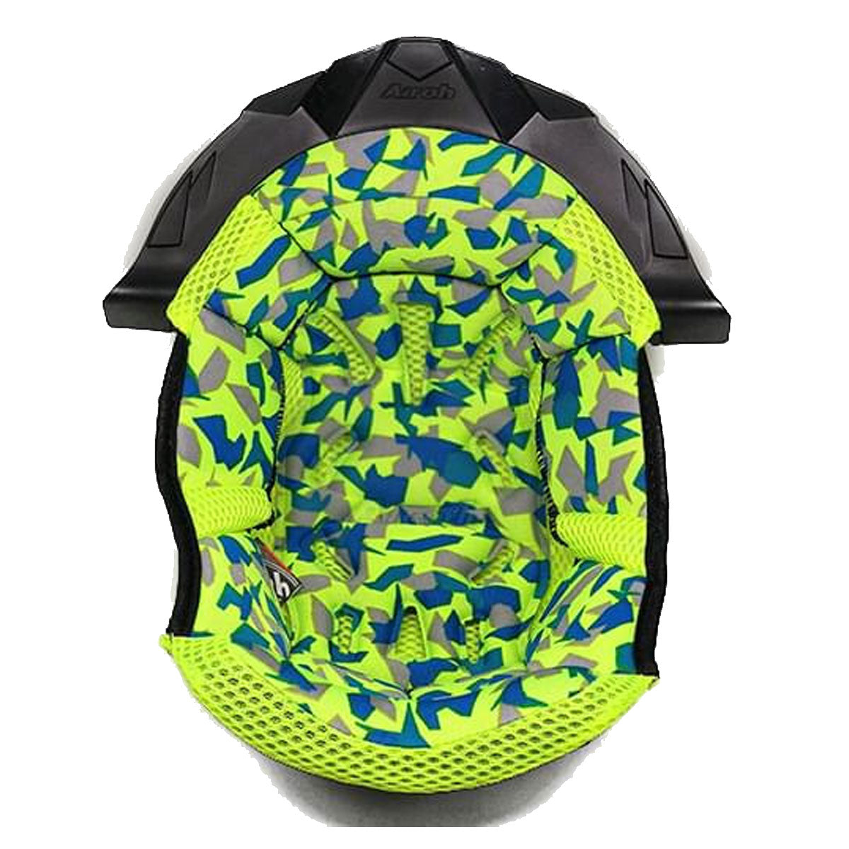 Airoh Twist 2.0 Helmet Replacement Center Pad - Camo Yellow | Comfortable Motorcycle Helmet Liner for Off-Road & Street Riding