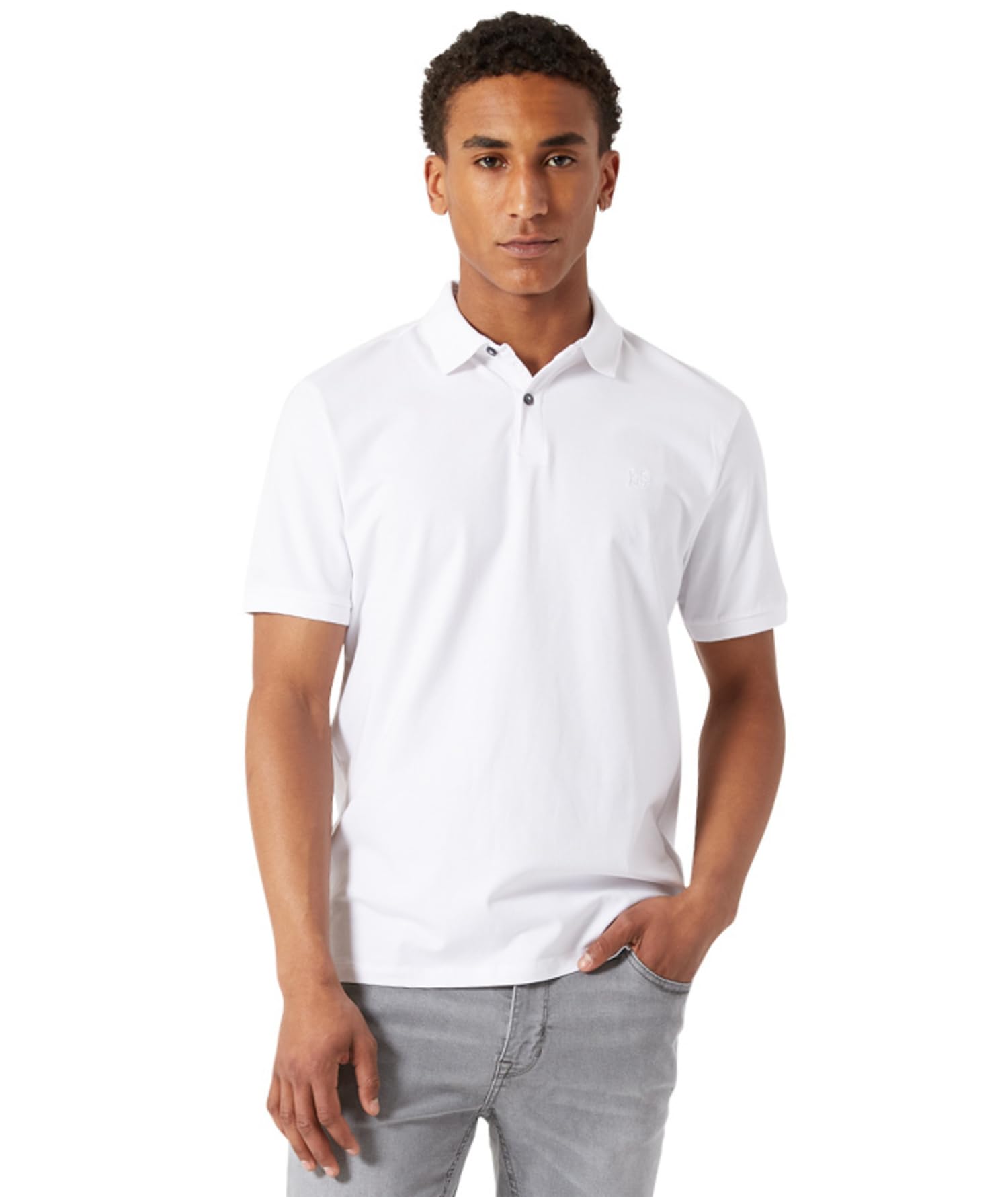 DKNY Men's Polo Shirts - Soft Stretch Cotton Casual Shirt | Modern Fit Short Sleeve Polo for Men | Perfect for Office, Golf & Summer Outings