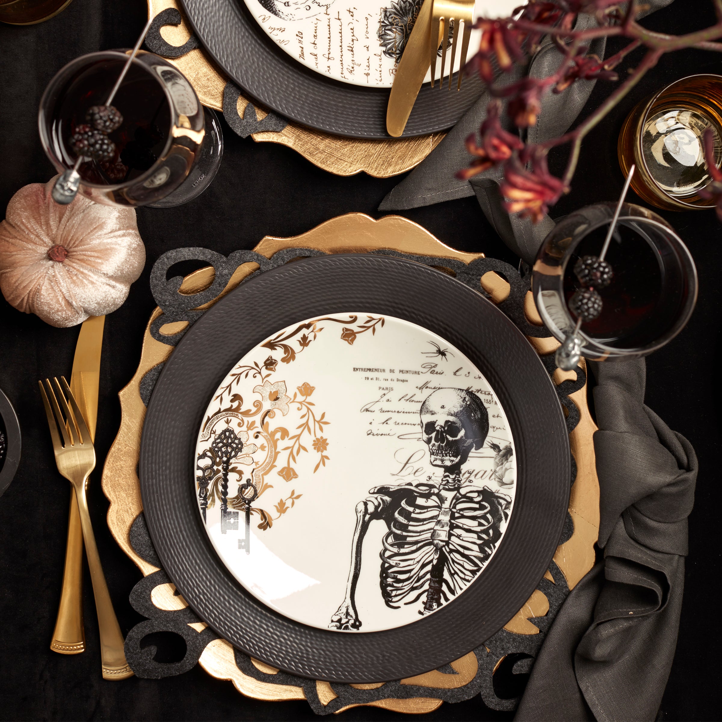 Portola Gold Satin 20-Piece Flatware Set - Elegant Stainless Steel Cutlery for Dining, Weddings & Special Occasions