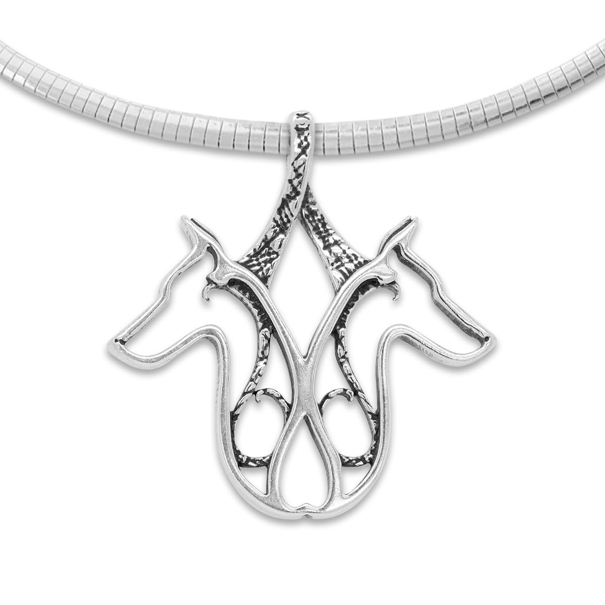 Doberman Pinscher Necklace Pendant - Sterling Silver Dog Jewelry Gift for Doberman Lovers | Perfect for Mother's Day, Birthday & Pet Memorial Gifts
