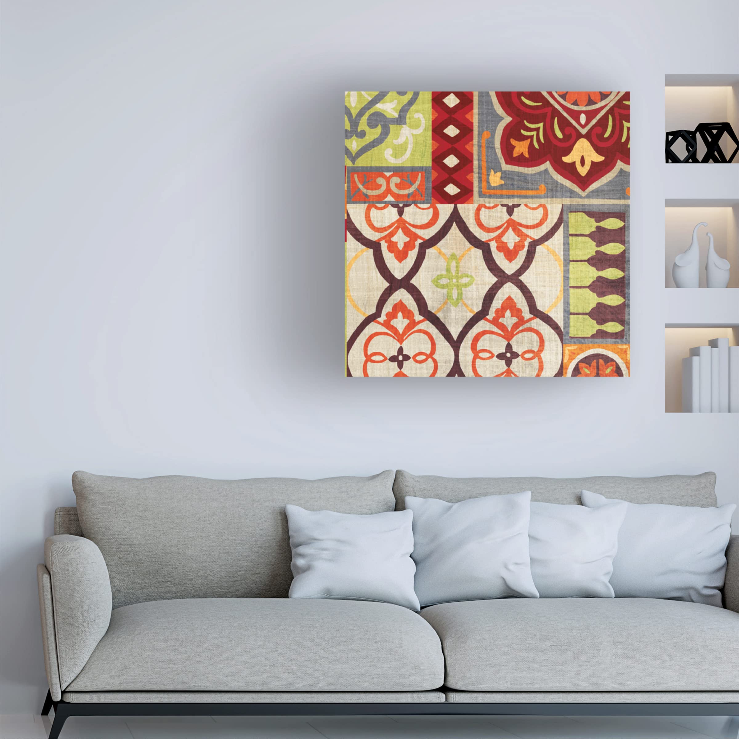 Trademark Fine Art 'Seville Gypsy Spice III' Canvas Wall Art by Wild Apple - Bohemian Home Decor for Living Room & Bedroom
