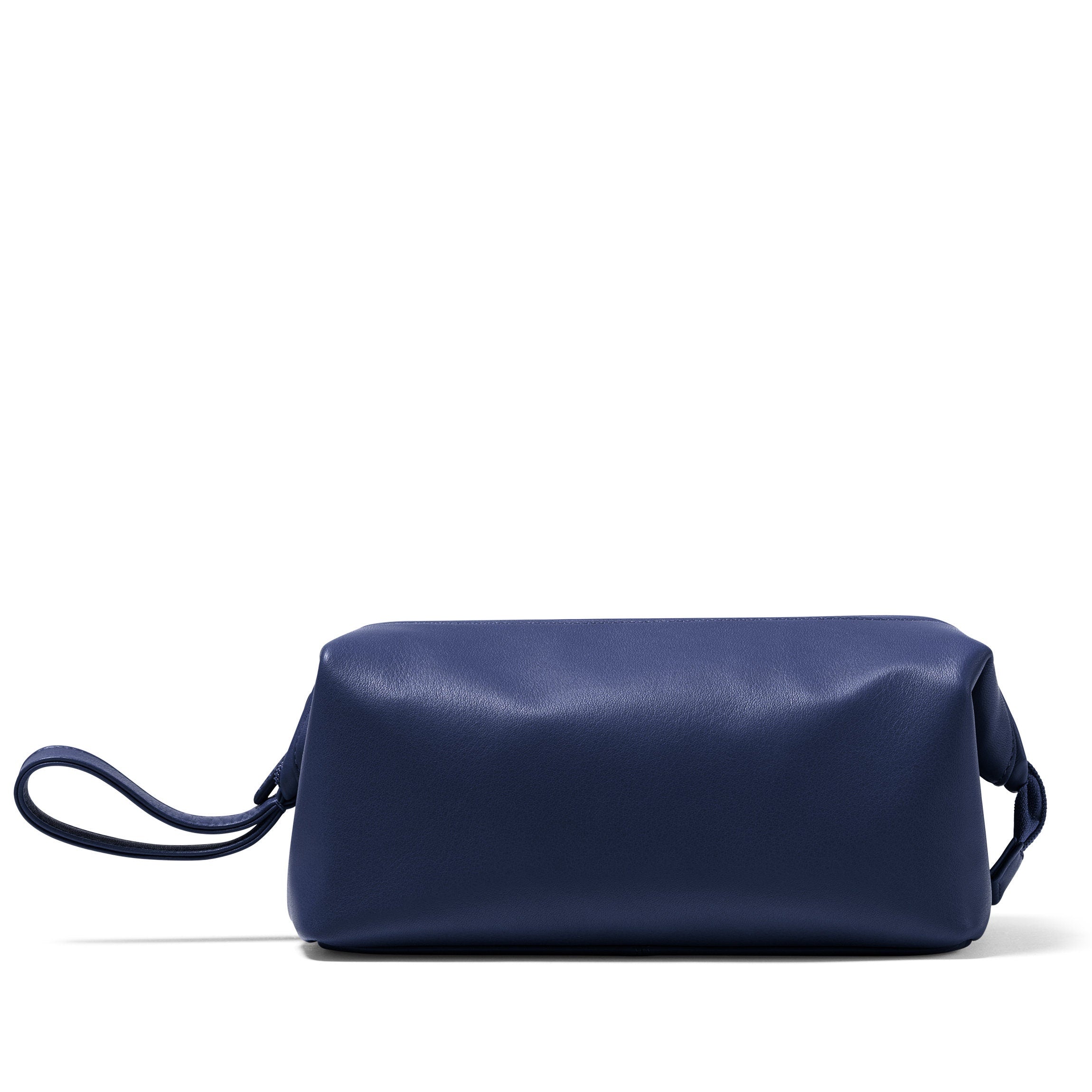 Premium Navy Blue Framed Toiletry Bag for Travel - Waterproof Cosmetic Organizer with Hanging Hook, Perfect for Bathroom, Gym, Camping & Vacation Essentials