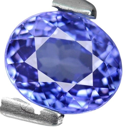 1.15ct Natural Purplish Blue Tanzanite Loose Gemstone - 7x5mm Oval Cut VVS Clarity - Solitaire Engagement Ring Stone for Jewelry Making & Fine Collections
