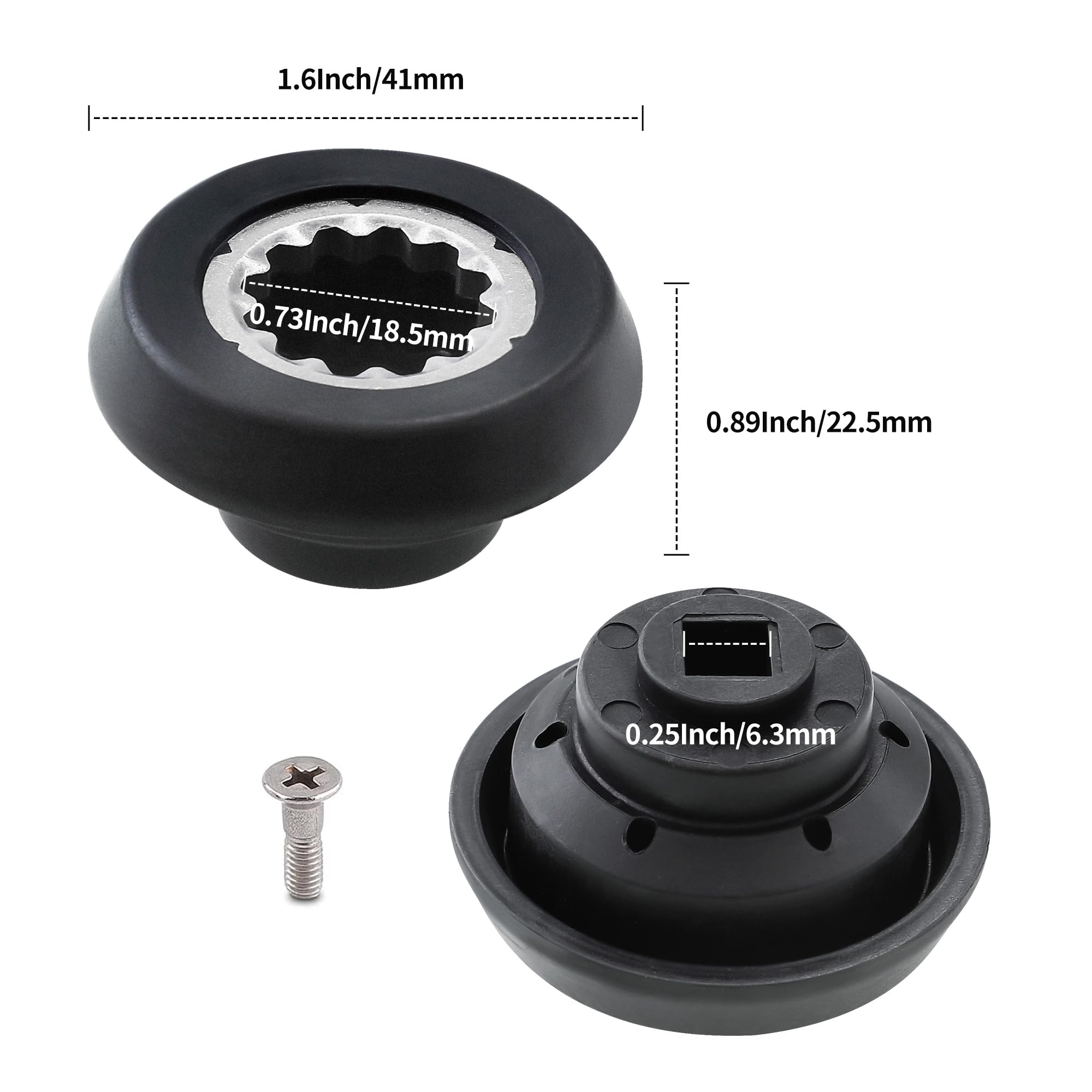 2 Packs Blender Drive Socket Replacement Kit - Compatible with NutriBullet Blender RX N17-1001 NB-301S 1700W Juicer Mixer Base Gear - Perfect for Smoothies, Protein Shakes & Food Processing
