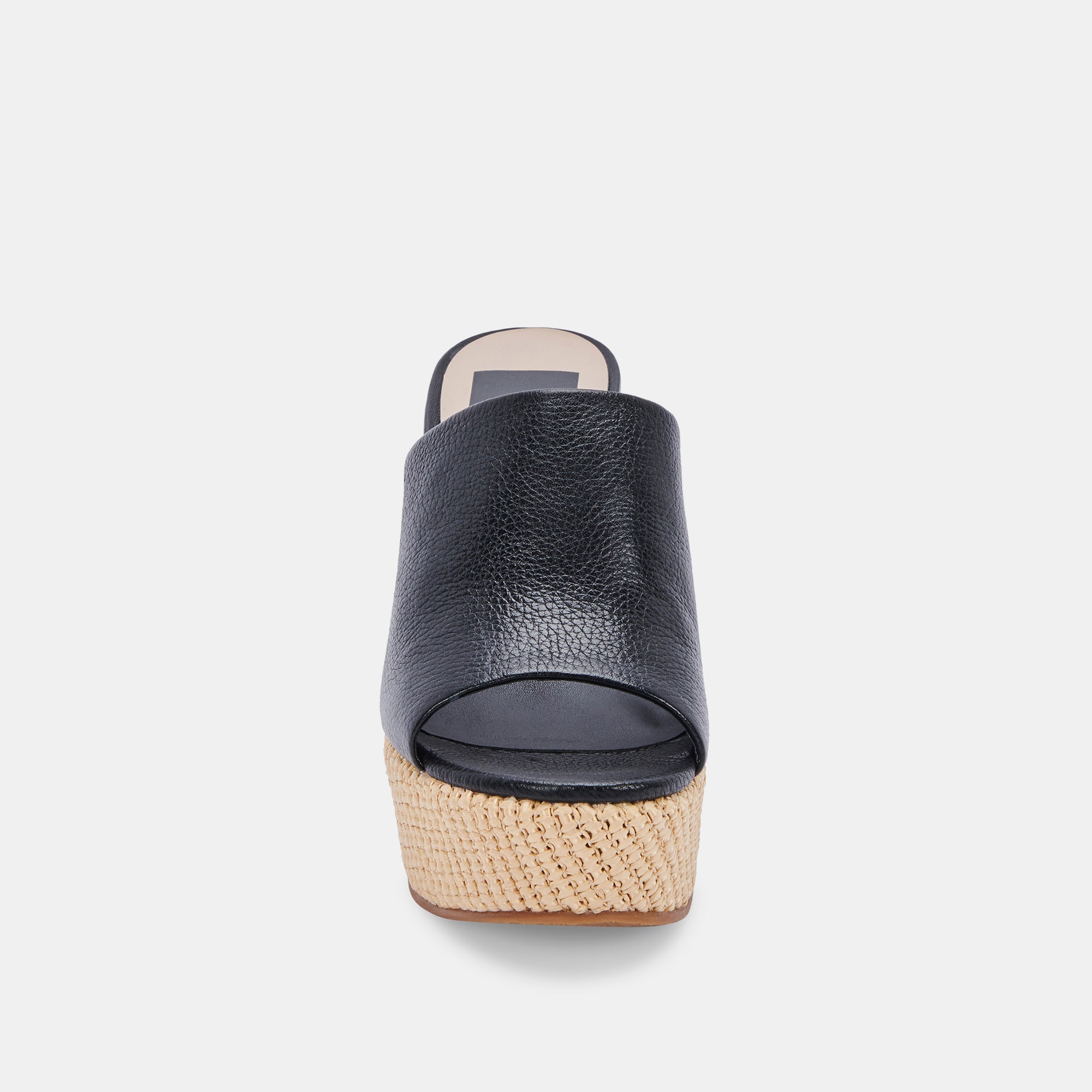 GILMA Women's Black Leather Wedge Sandals - Comfortable & Stylish for Summer, Casual Outings & Beach Vacations