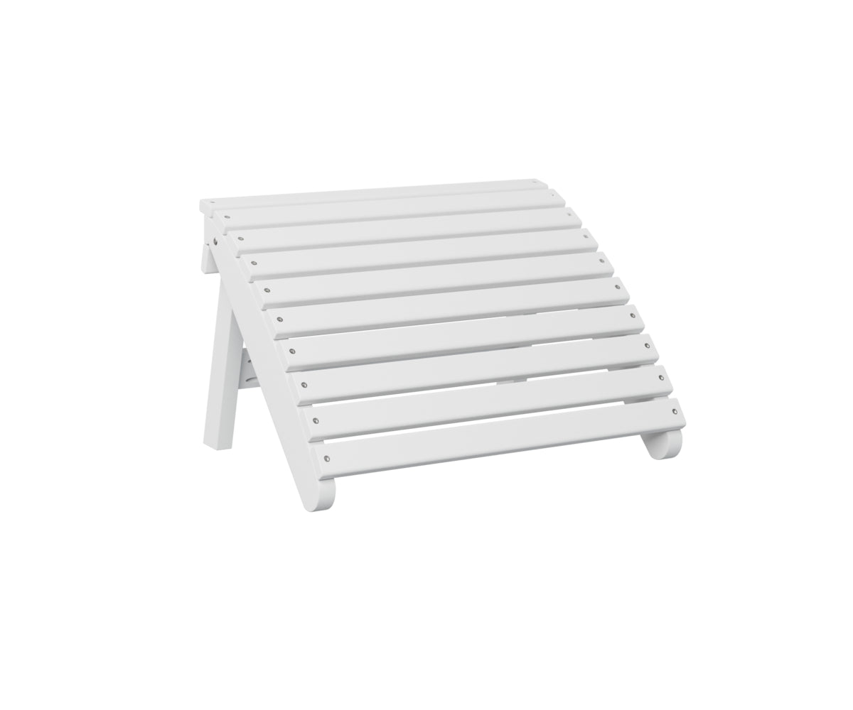 Berlin Gardens Folding Adirondack Footstool - Outdoor Patio Furniture, Portable Foot Rest for Garden, Deck, Poolside & Camping - Lightweight & Durable Design