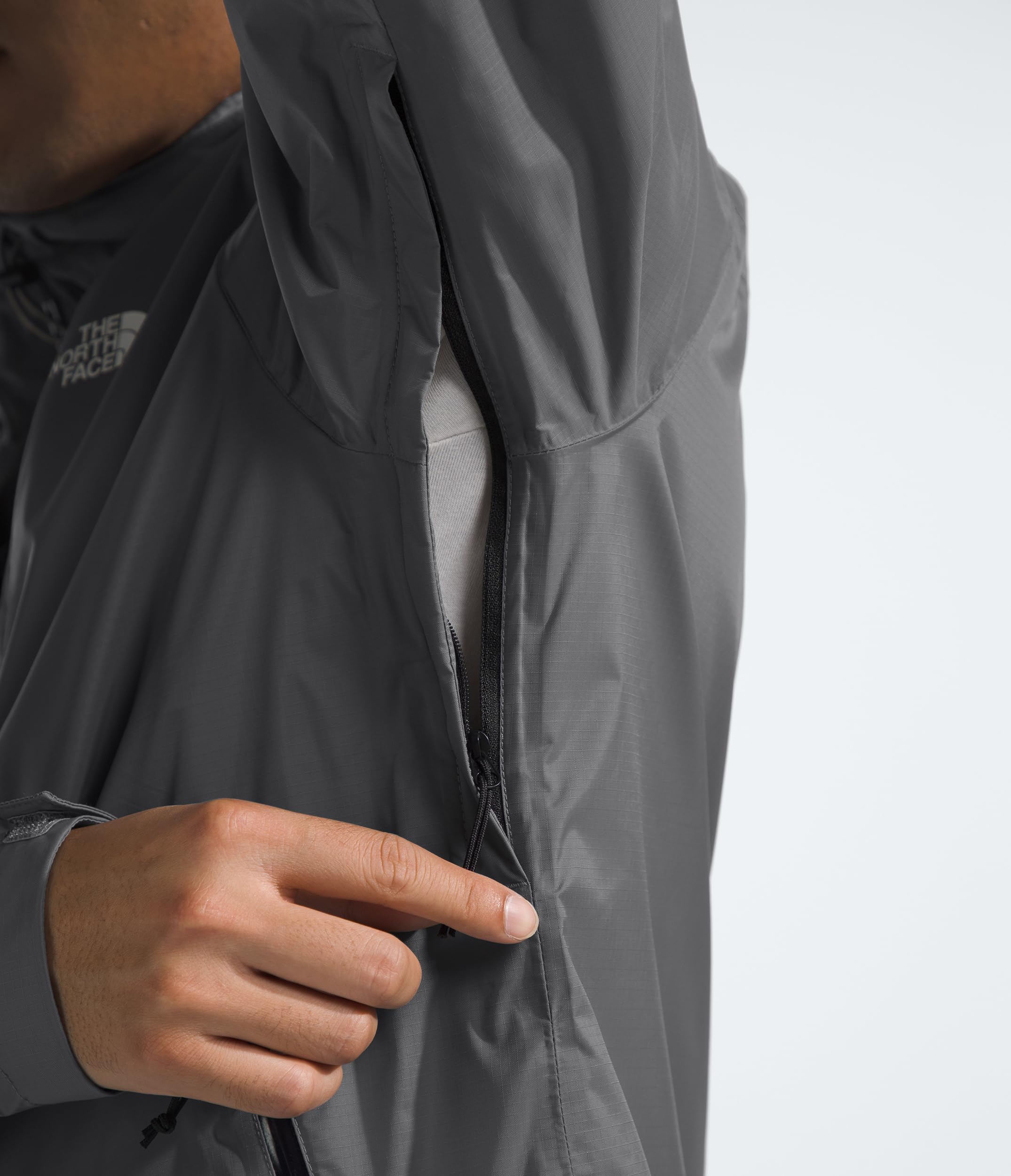 THE NORTH FACE Men's Alta Vista Waterproof Hiking Jacket - Windproof Outdoor Shell, Smoked Pearl, Medium - Perfect for Camping, Trekking & Mountain Adventures