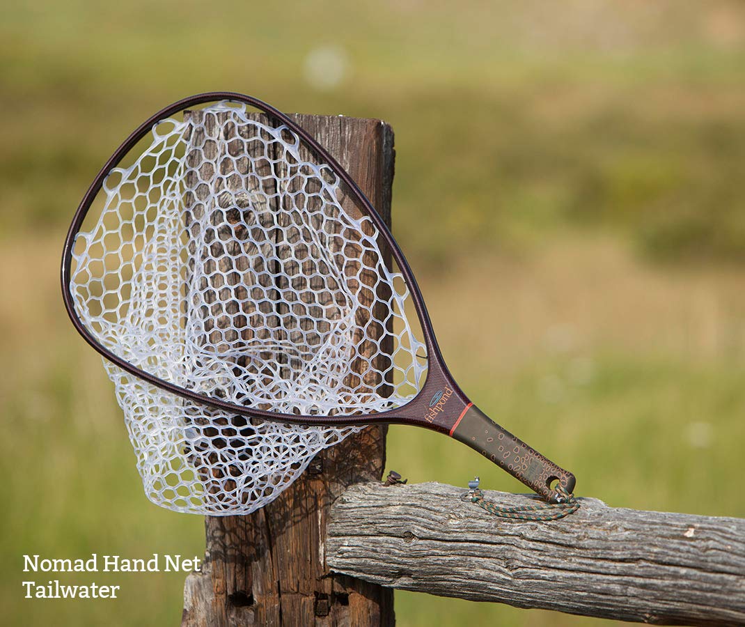 Fishpond Nomad Hand Net - Lightweight Carbon Fiber & Fiberglass Fly Fishing Landing Net for Trout & Bass - Perfect for Streams, Rivers & Lakes