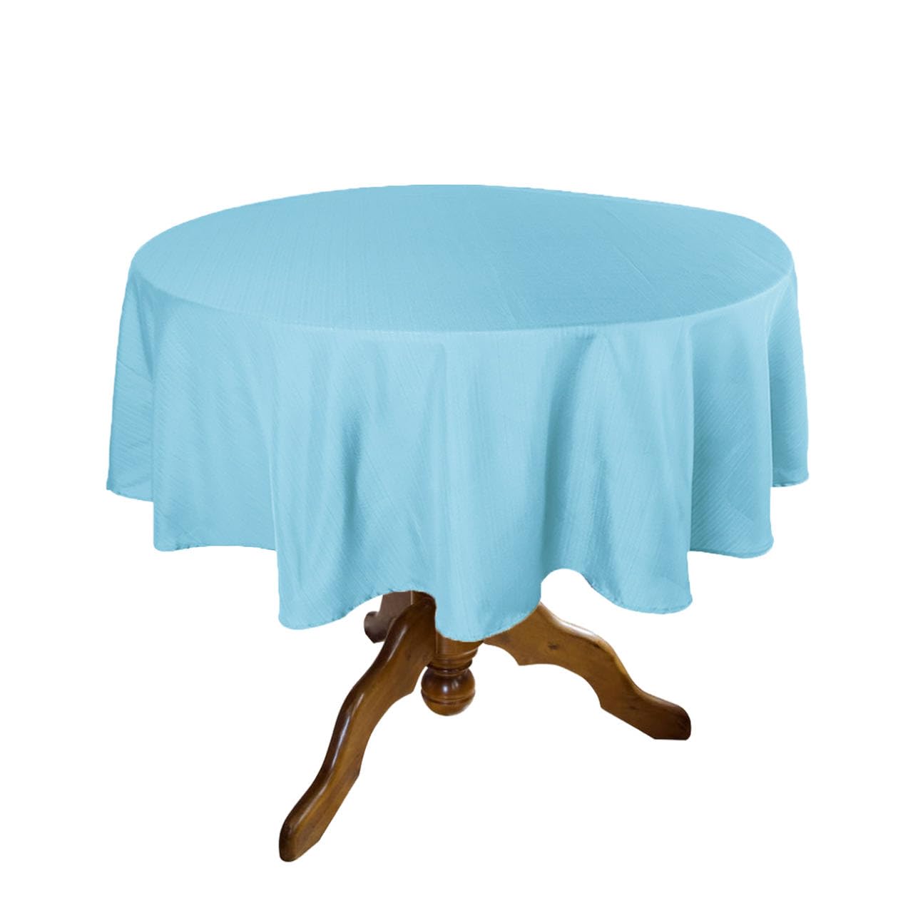 Heavy Duty Disposable Plastic Tablecloths for Round Tables - 12 Pack, 84