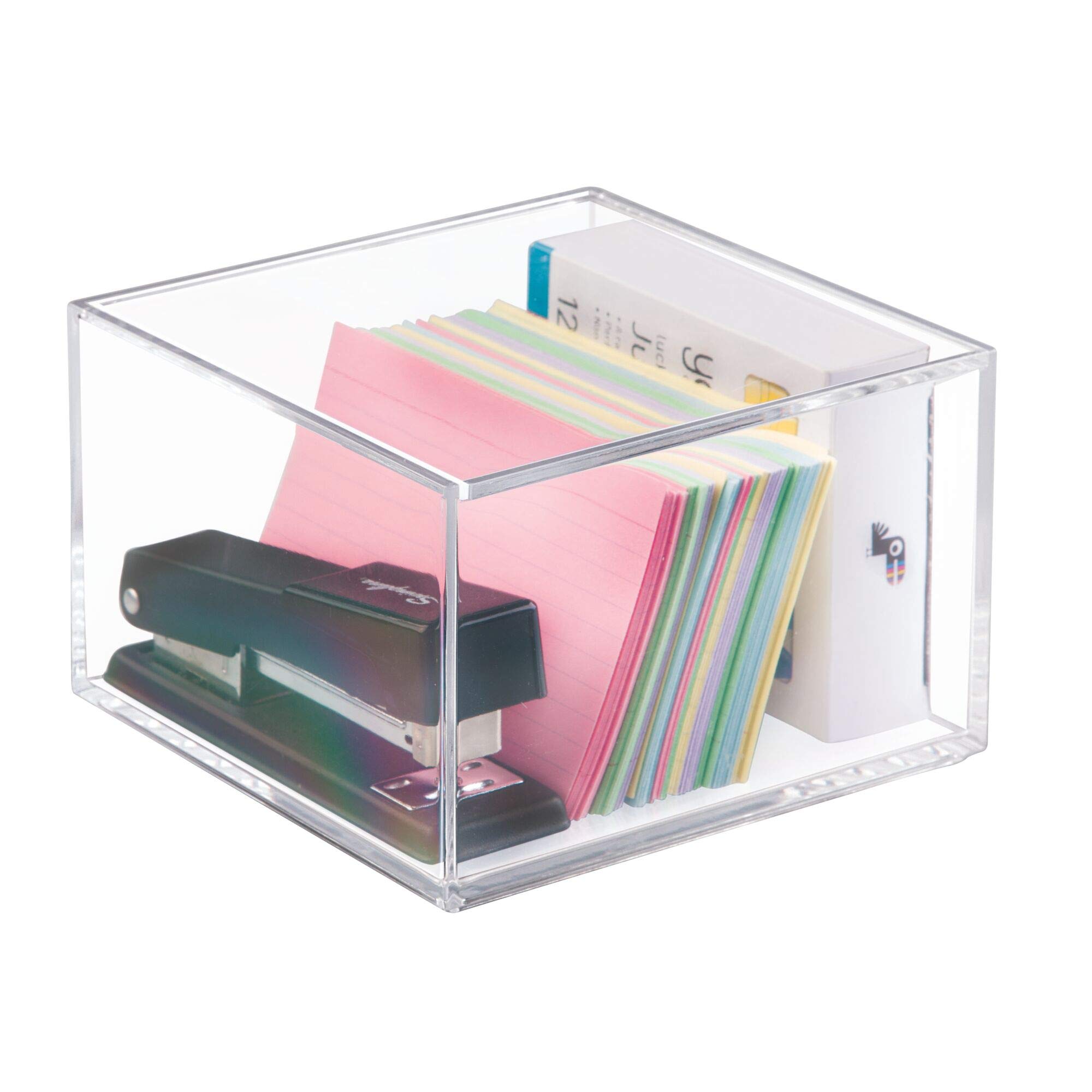 InterDesign Clarity Clear Makeup Organizer with Lid - 4