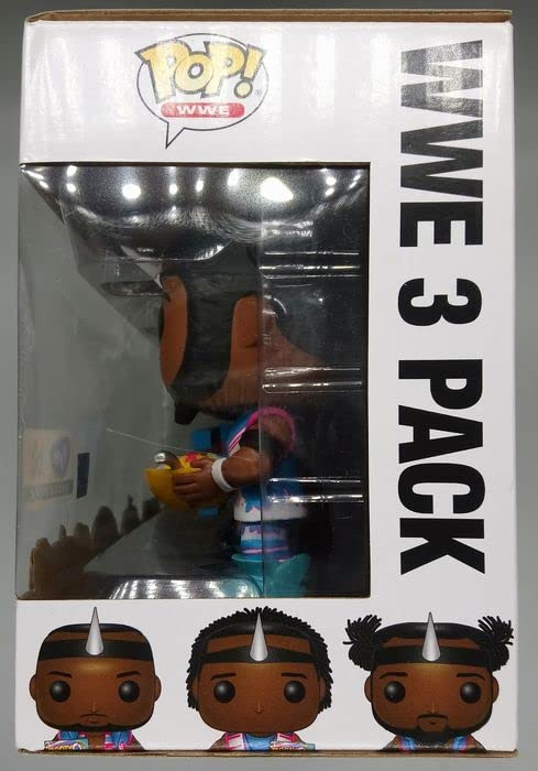 Pop Funko Vinyl WWE New Day Booty Os 3-Pack - Xavier Woods, Big E & Kofi Kingston Action Figures | Collectible Wrestling Toys for WWE Fans & Home Decor
