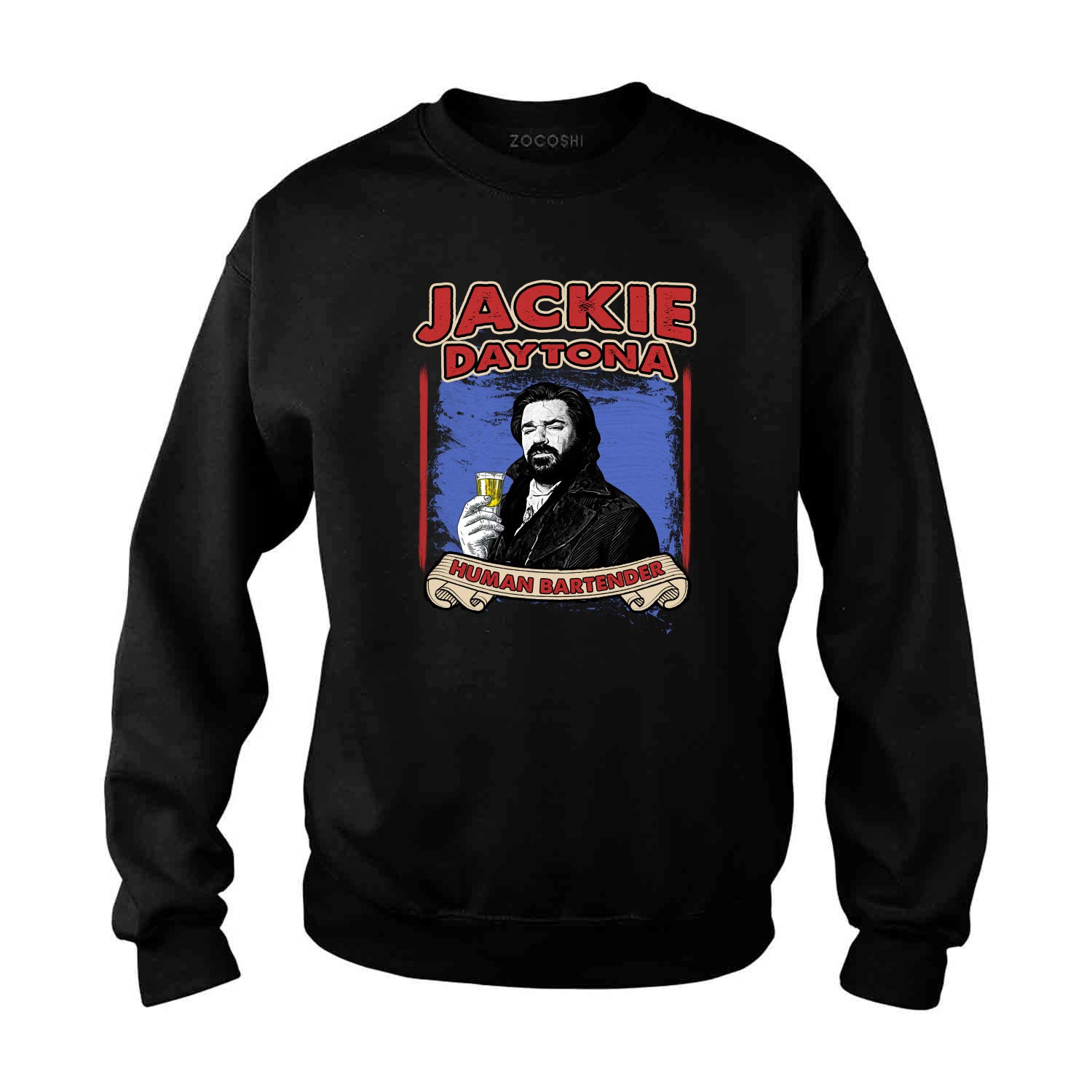 Vampire in Shadow Jackie Daytona Human Bartender T-Shirt | Funny TV Show Merchandise | Perfect for Halloween, Cosplay & Fan Gifts