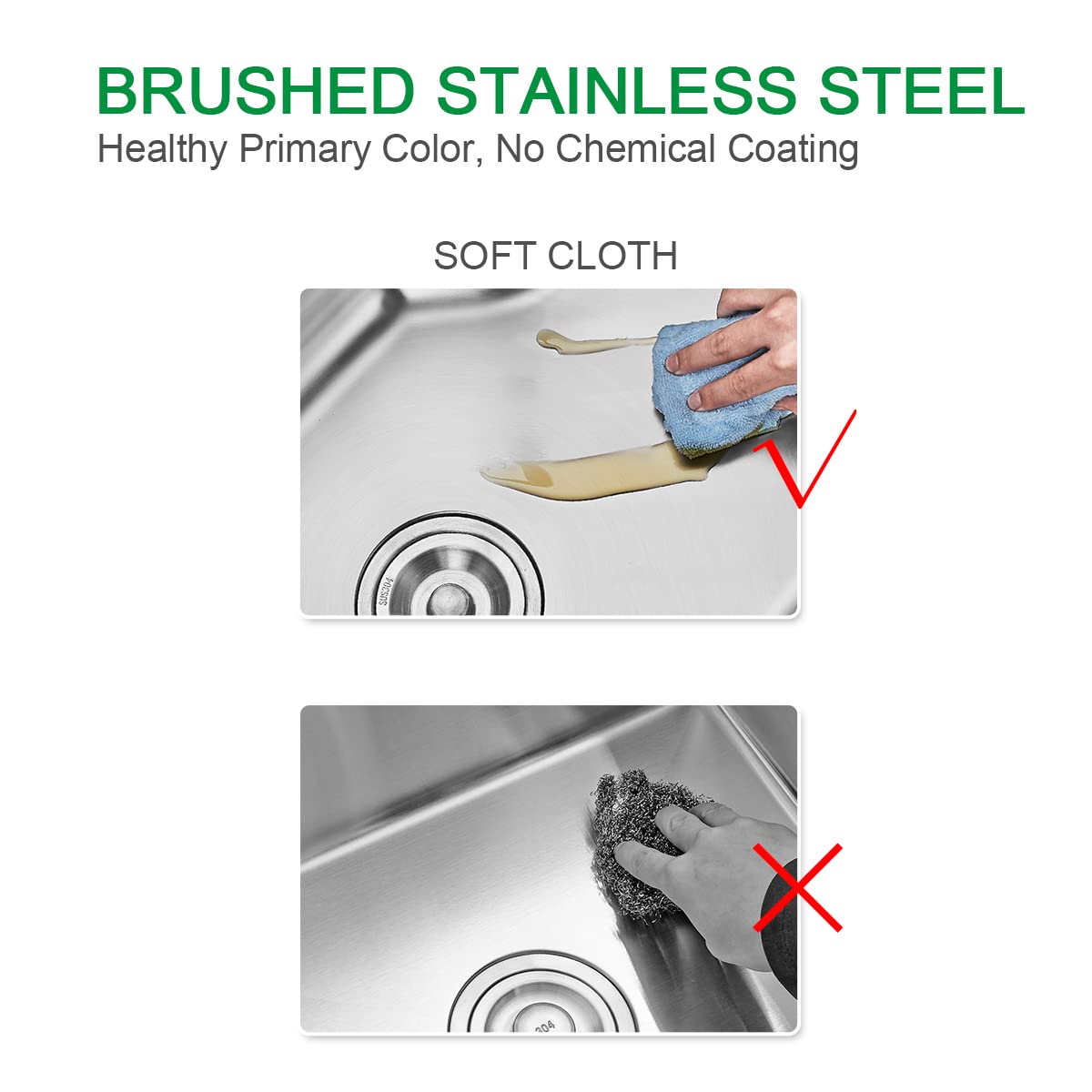 23x18 Inch Stainless Steel Kitchen Sink - 18 Gauge Drop-in/Undermount Single Bowl with Tight Radius - Handmade for Modern Kitchens (Perfect for Small Spaces & Busy Home Chefs)