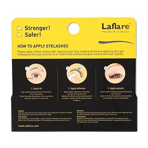 Laflare 3D Lashes Glue - Waterproof Strip Lash Adhesive for Long-Lasting Hold, 0.25oz Tube (White) | Perfect for Daily Wear, Special Occasions & Sensitive Eyes