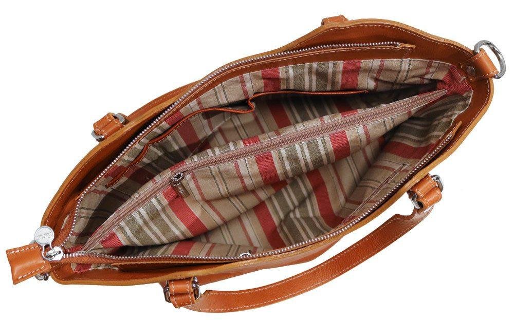 Floto Ischia Genuine Leather Shoulder Bag for Women - Stylish Crossbody Purse & Handbag - Perfect for Work, Travel, and Everyday Use
