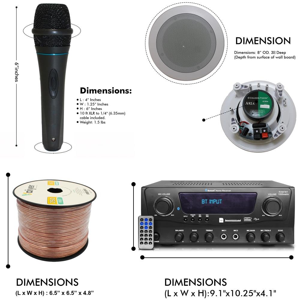 Technical Pro 1000W Bluetooth Home Theater System with 6x 5.25