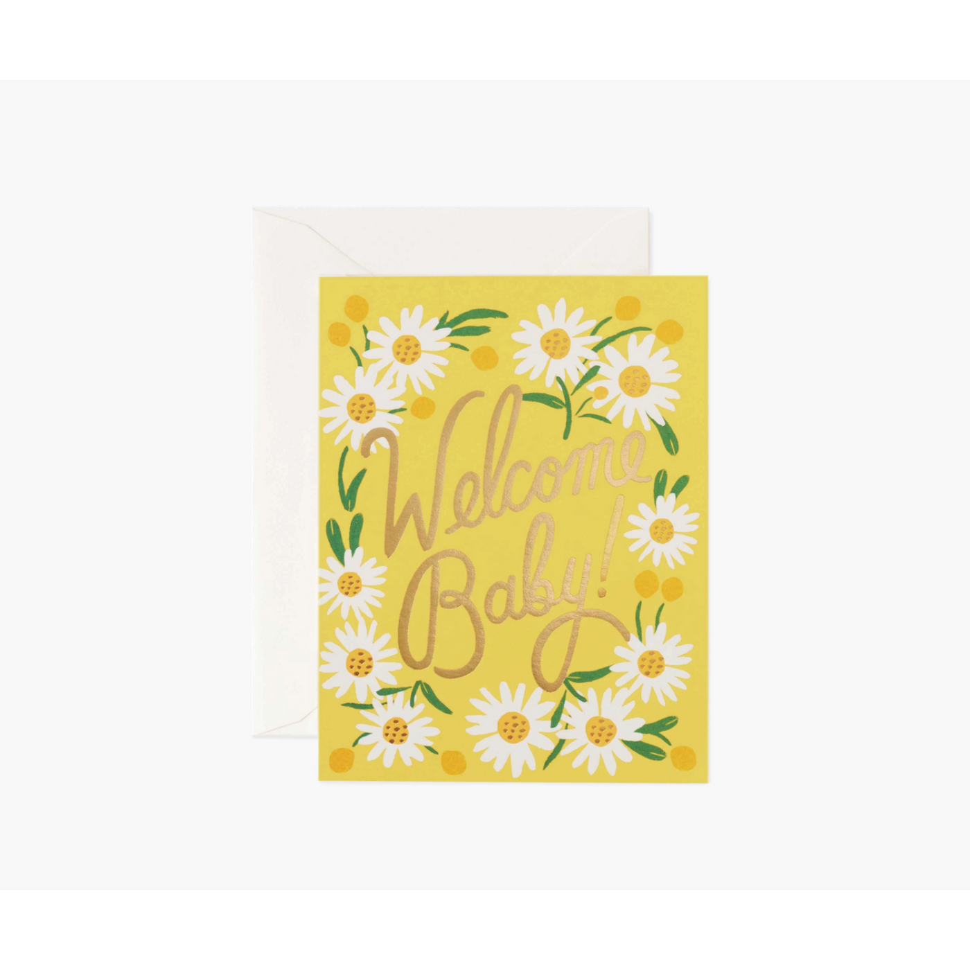 Daisy Baby Card - Floral Greeting Card for Newborn, Baby Shower, Birthday - Perfect for Gifts, Celebrations & Special Occasions
