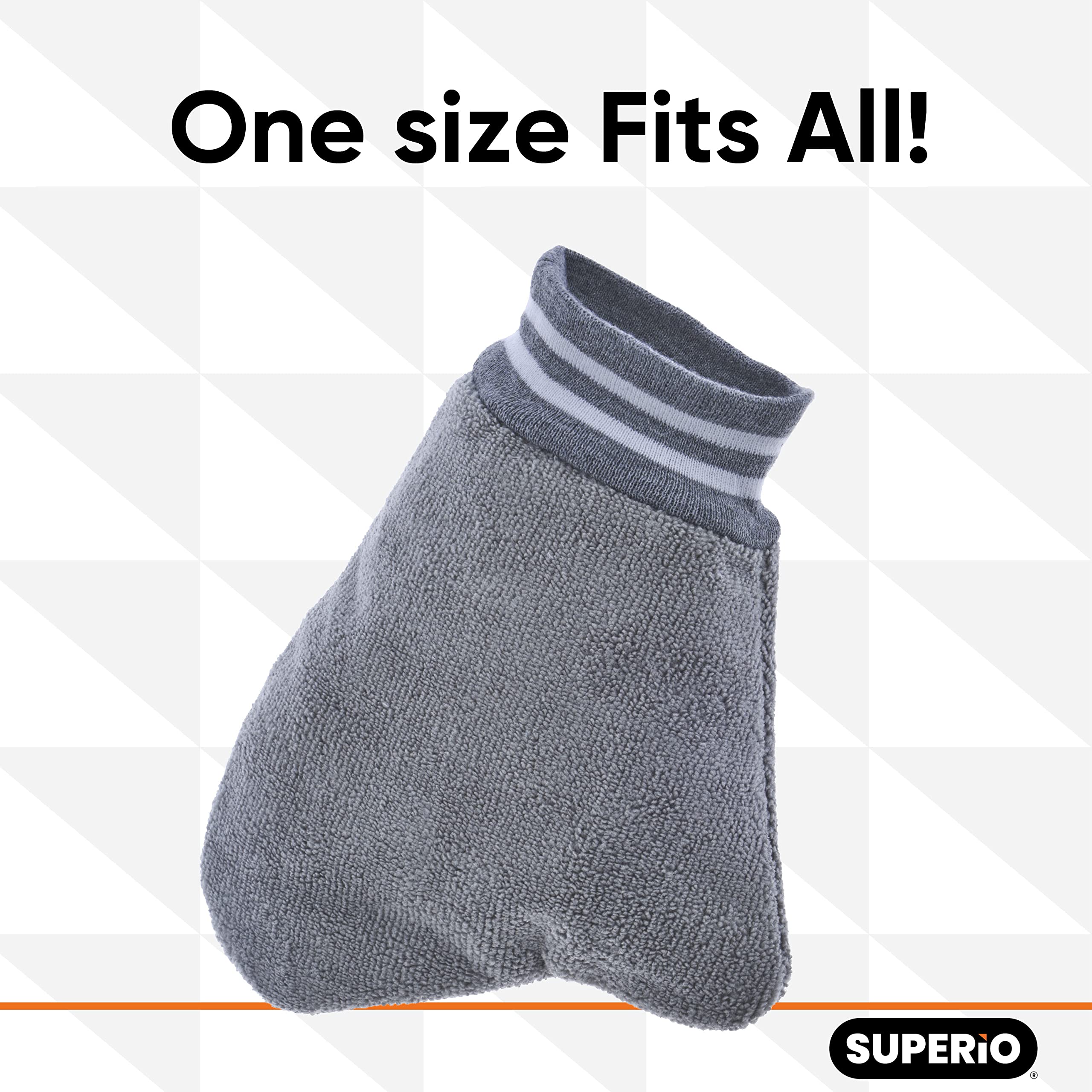Superior Microfiber Cleaning Gloves - Reusable Dusting Mitt for Plants, Silver Polish, Car Detailing & Scratch-Free Cleaning | Washable for Indoor & Outdoor Use | Perfect for Housekeeping, Gardening & Auto Care