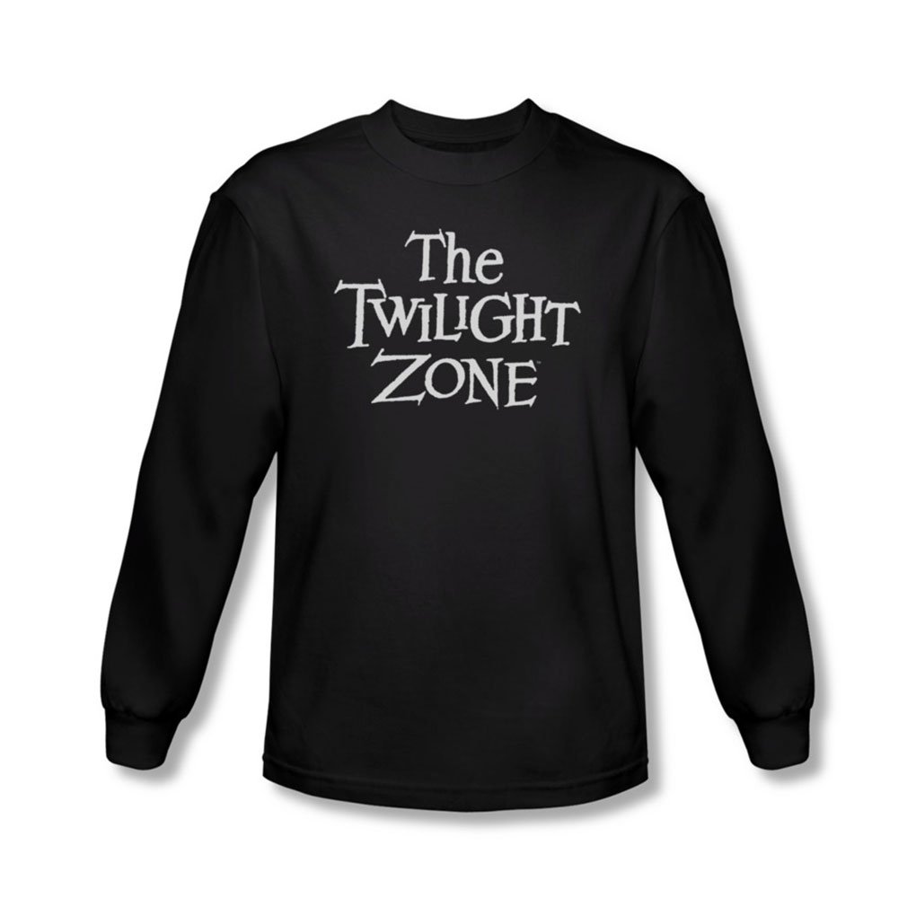 Twilight Zone Men's Black Logo Long Sleeve Shirt - Medium Size | Casual Wear, Street Style & Gift for Fans
