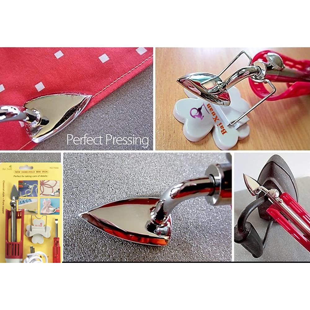 110V-220V Professional Mini Electric Iron for BJD Doll Clothes - Anti-Scalding Detail Ironing Tool for DIY Handmade Crafts - Perfect for Doll Costume Making & Miniature Fabric Projects