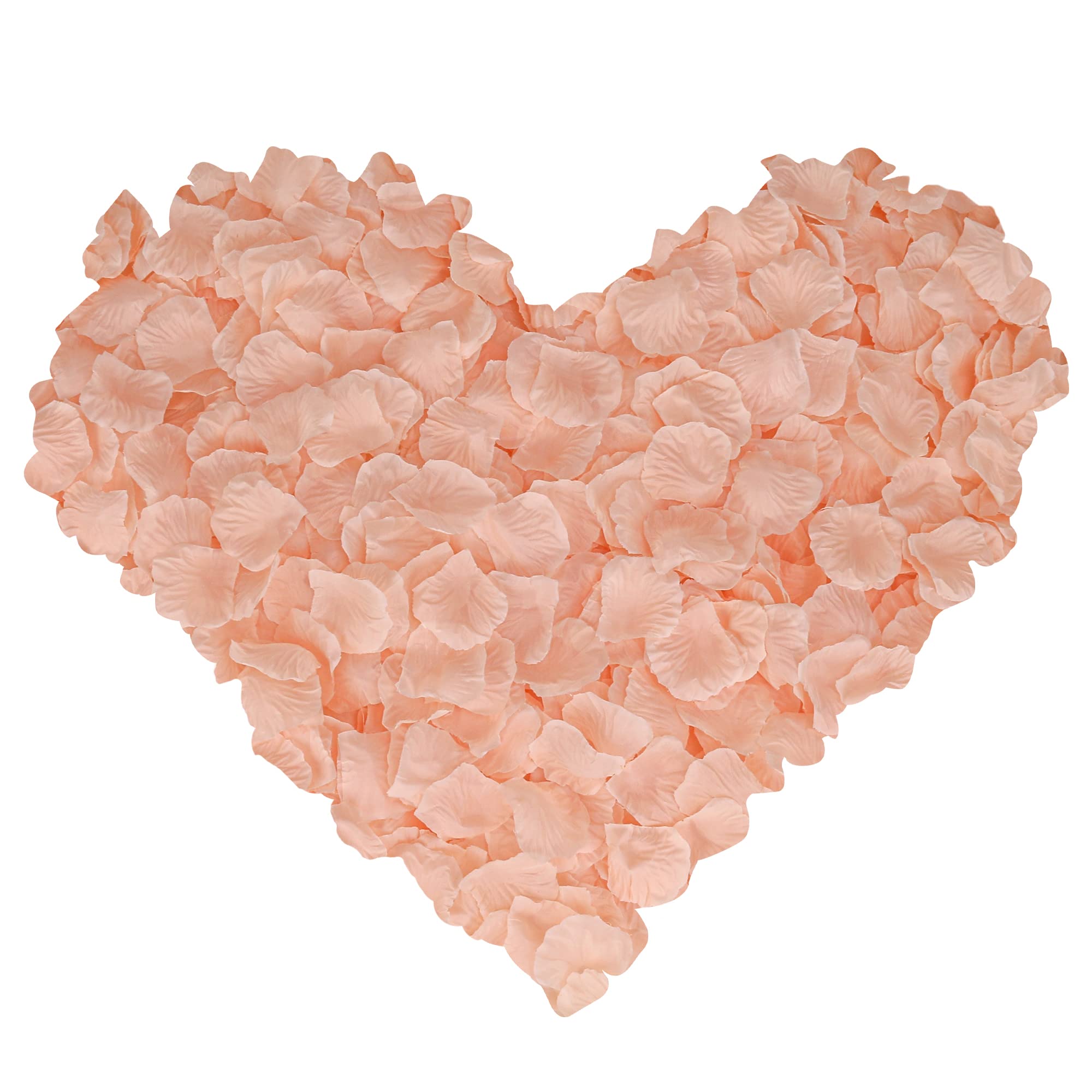 3000 Pcs Artificial Silk Rose Petals - Realistic Wedding Decorations for Valentine's Day, Romantic Nights, Party Table Scatter, Birthday & Dining Room Decor - Perfect for Aisle, Centerpieces and Romantic Photo Backdrops